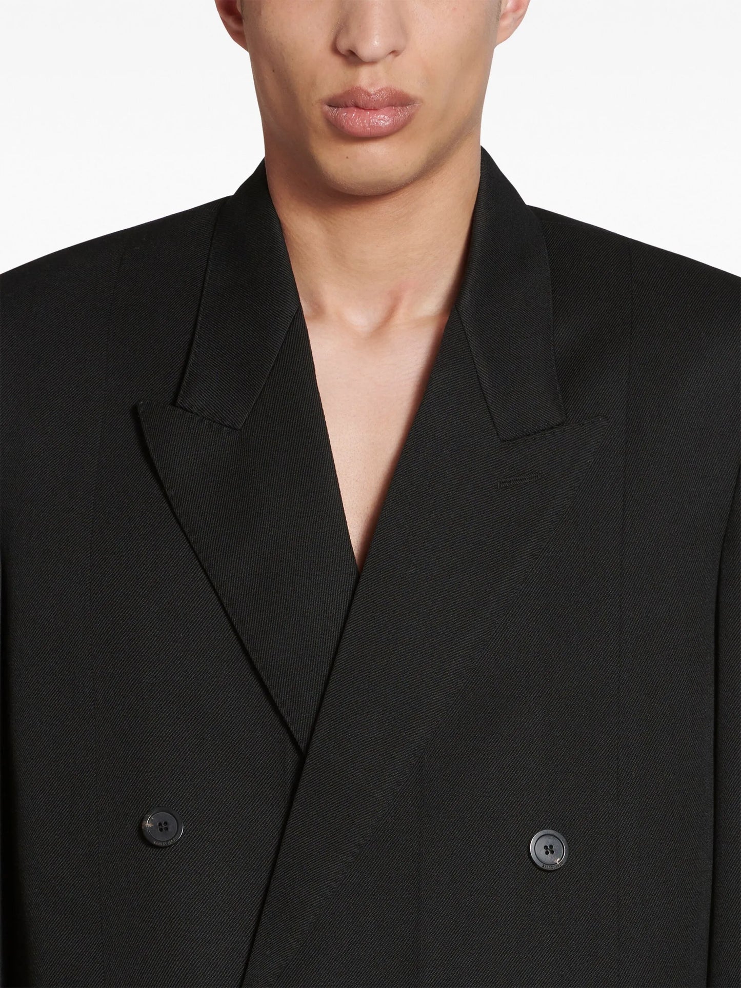 Deconstructed wool coat