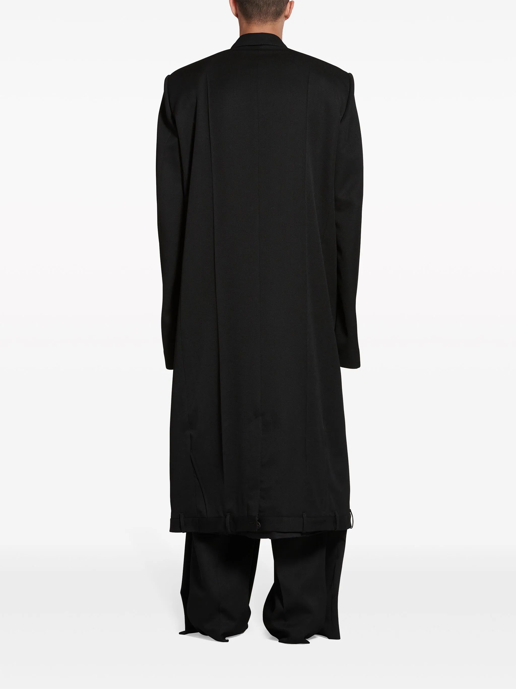 Deconstructed wool coat