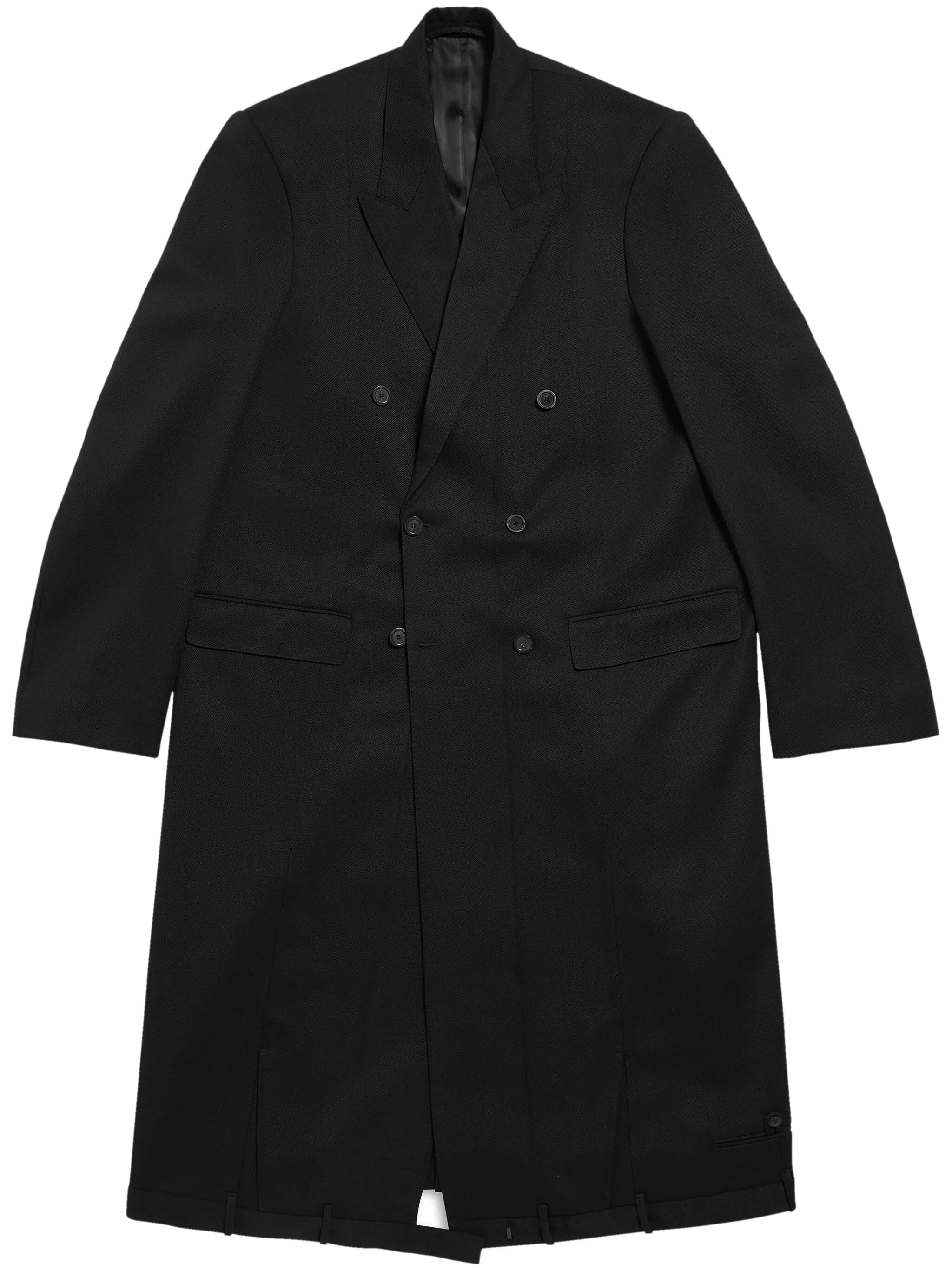 Deconstructed wool coat