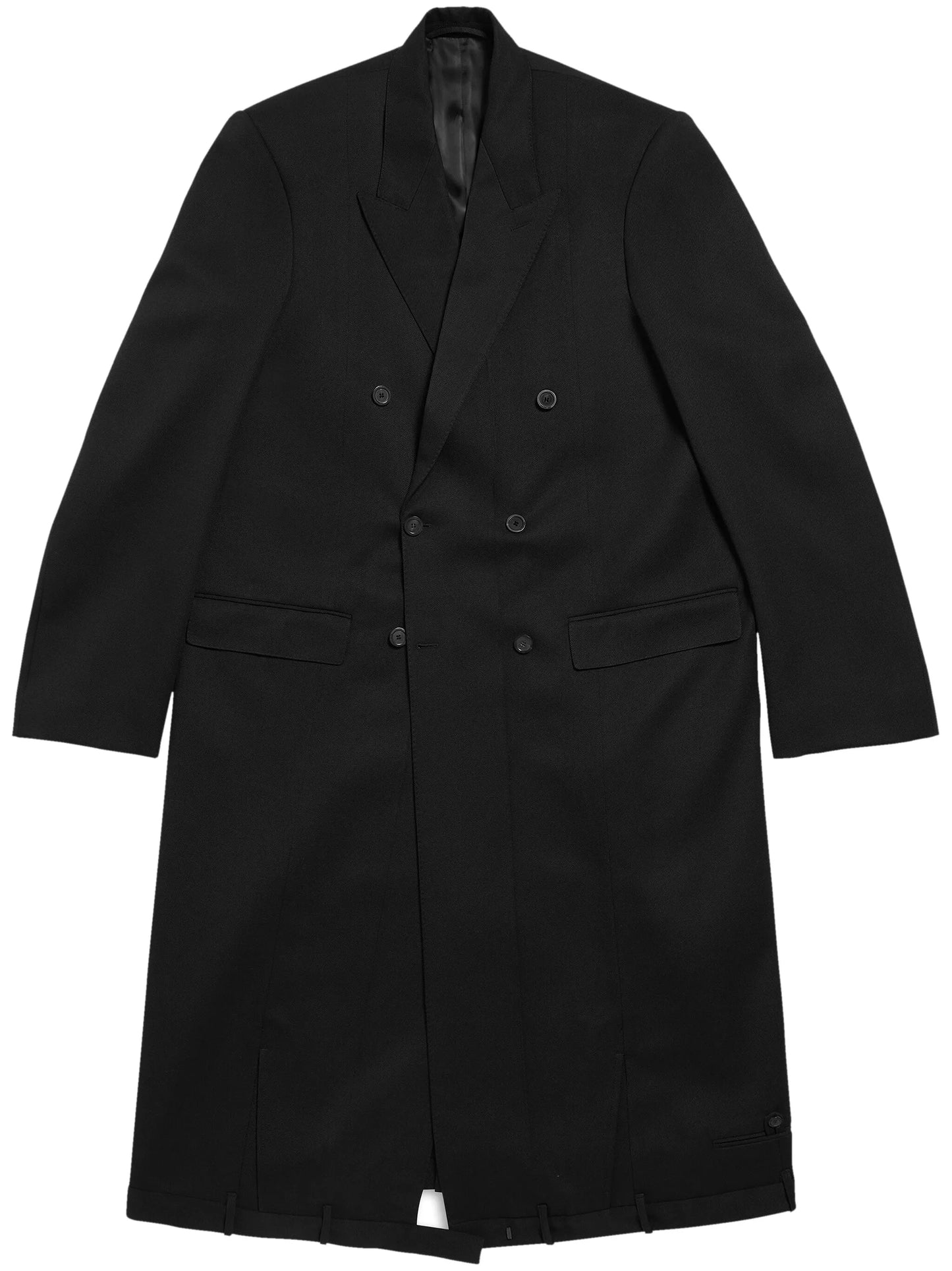 Deconstructed wool coat