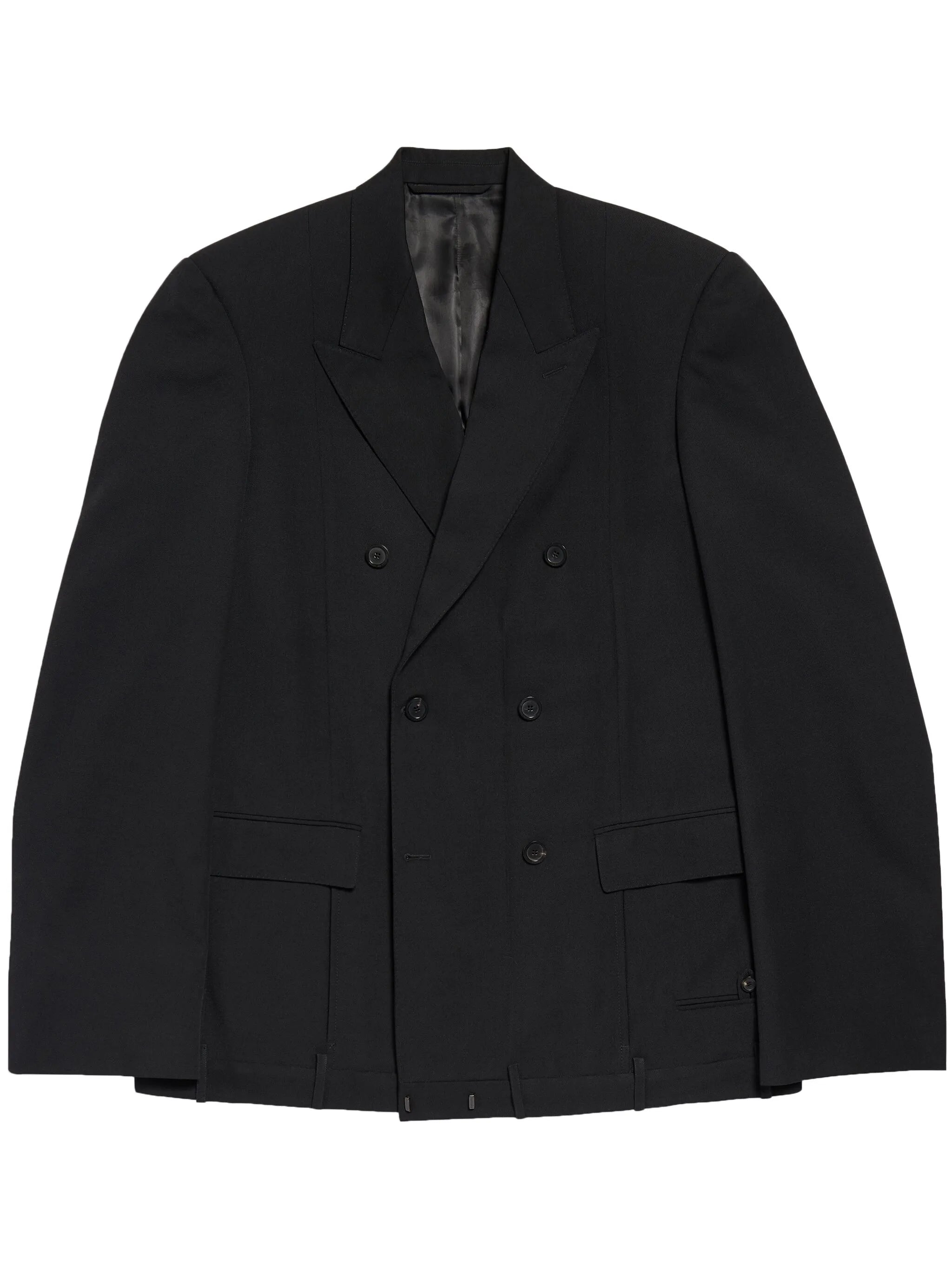 Deconstructed wool blazer