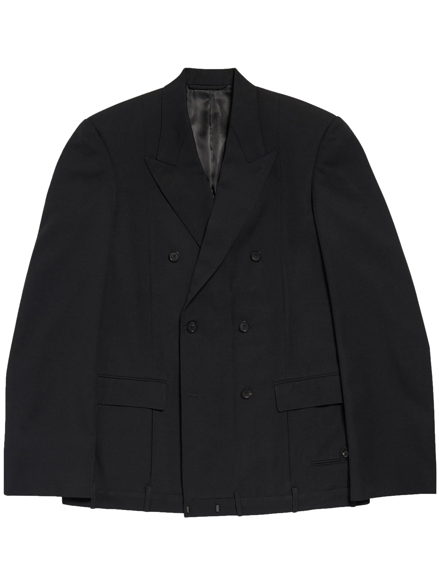 Deconstructed wool blazer