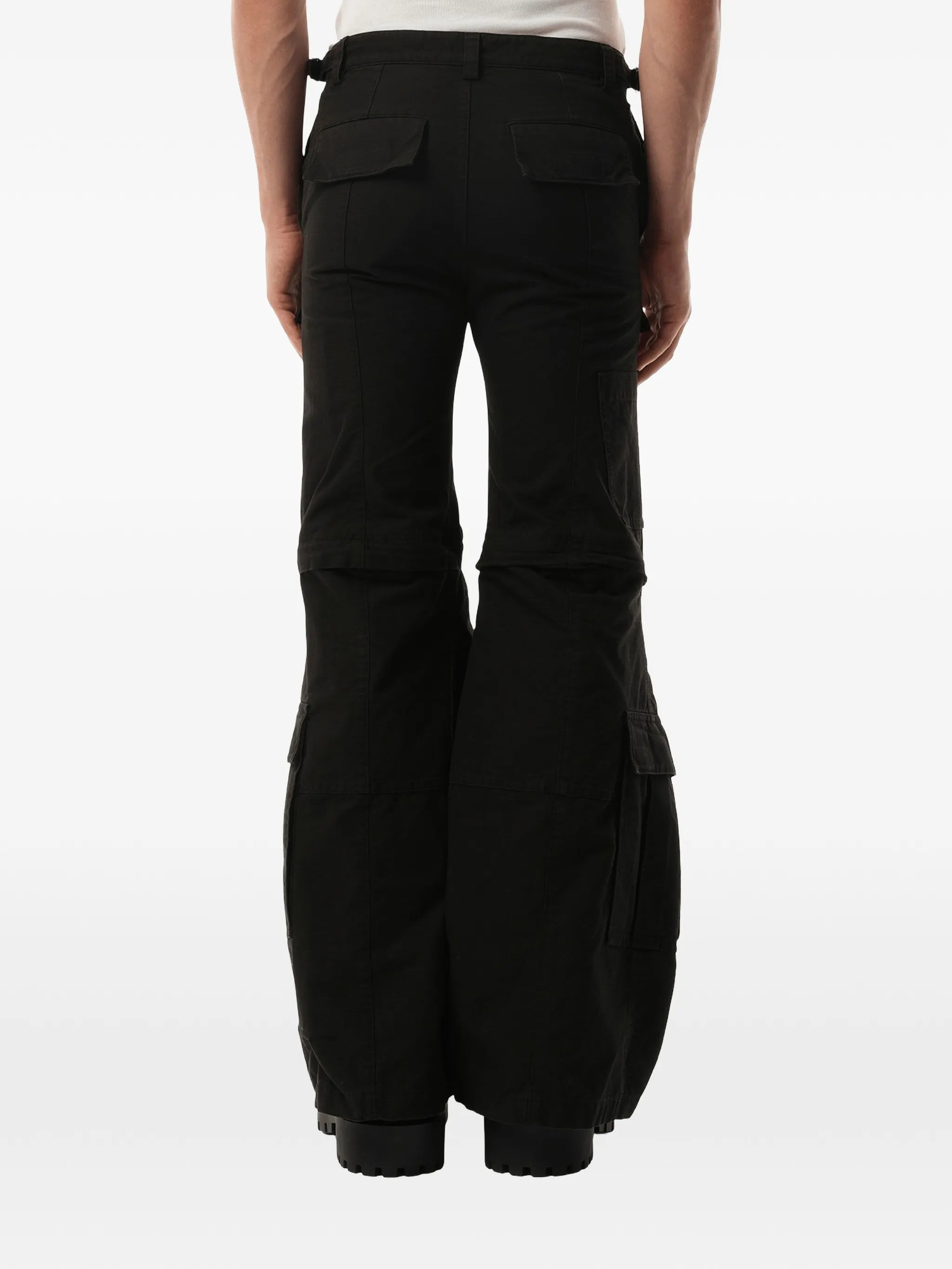 flared cargo trousers