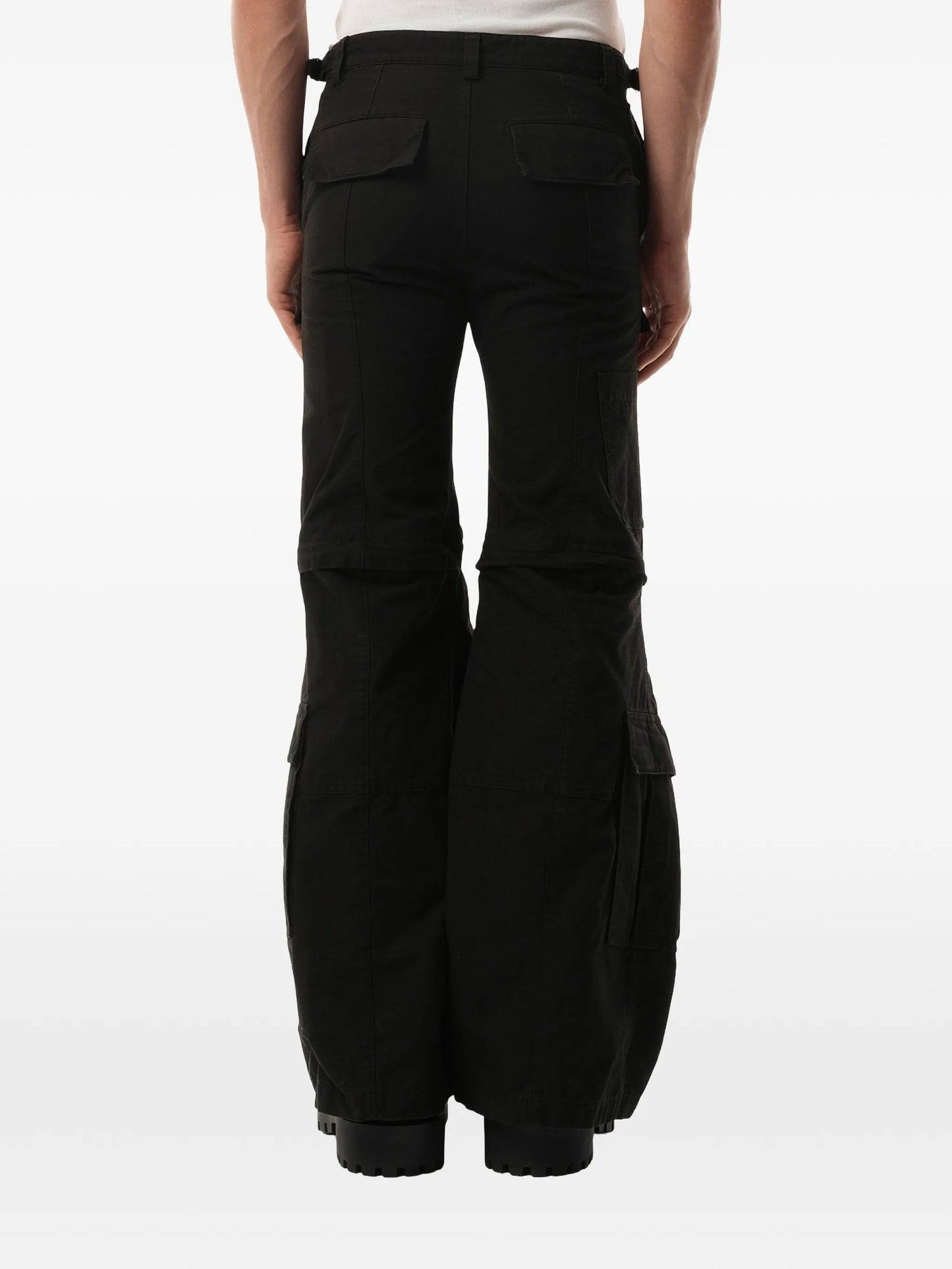 flared cargo trousers