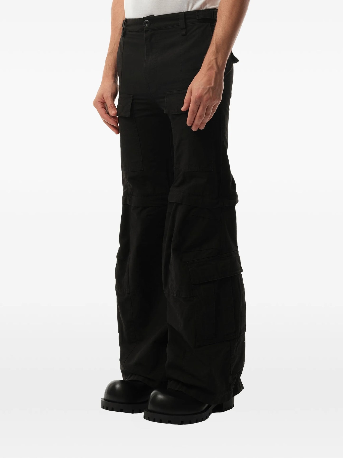 flared cargo trousers