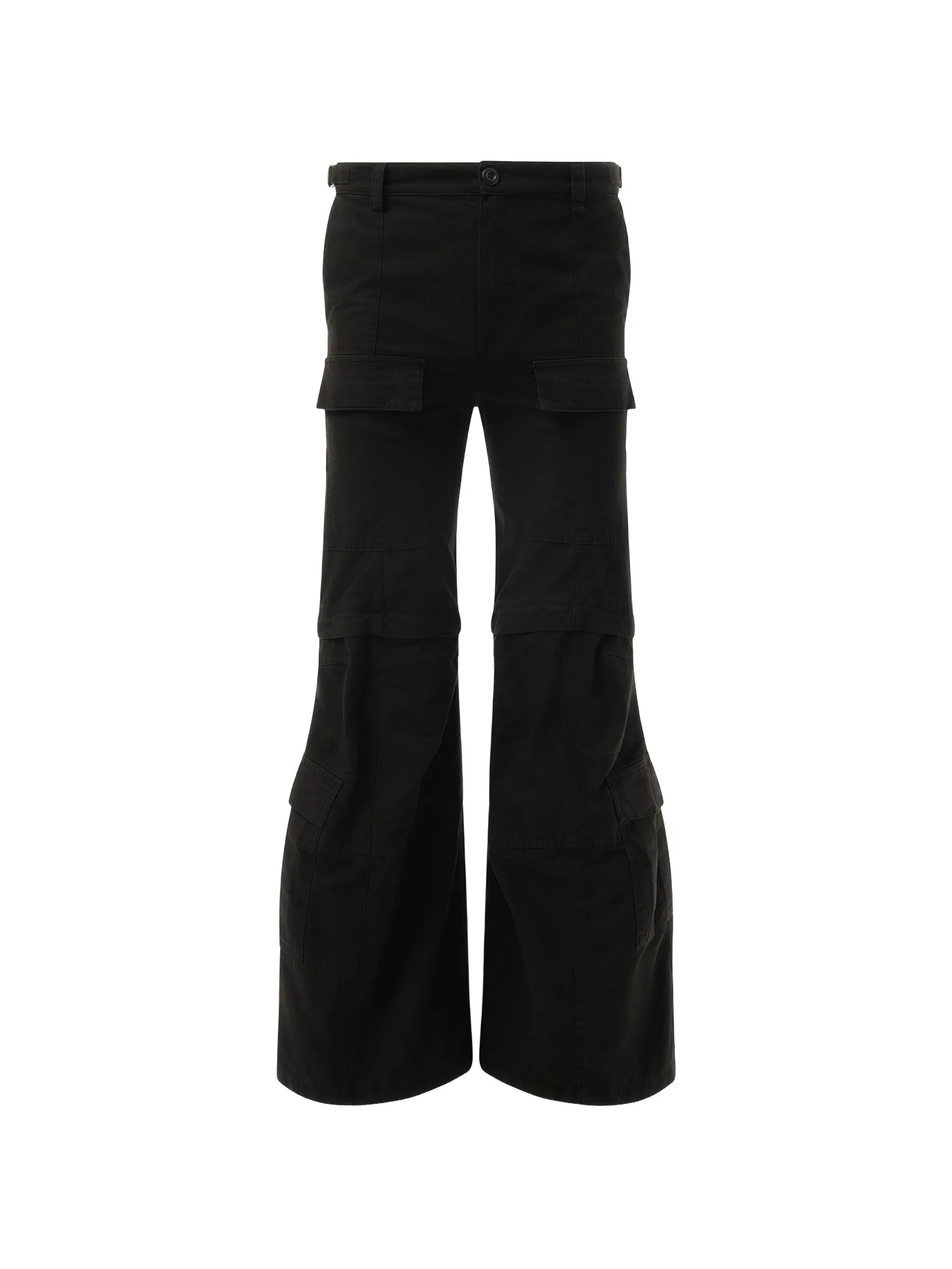 flared cargo trousers
