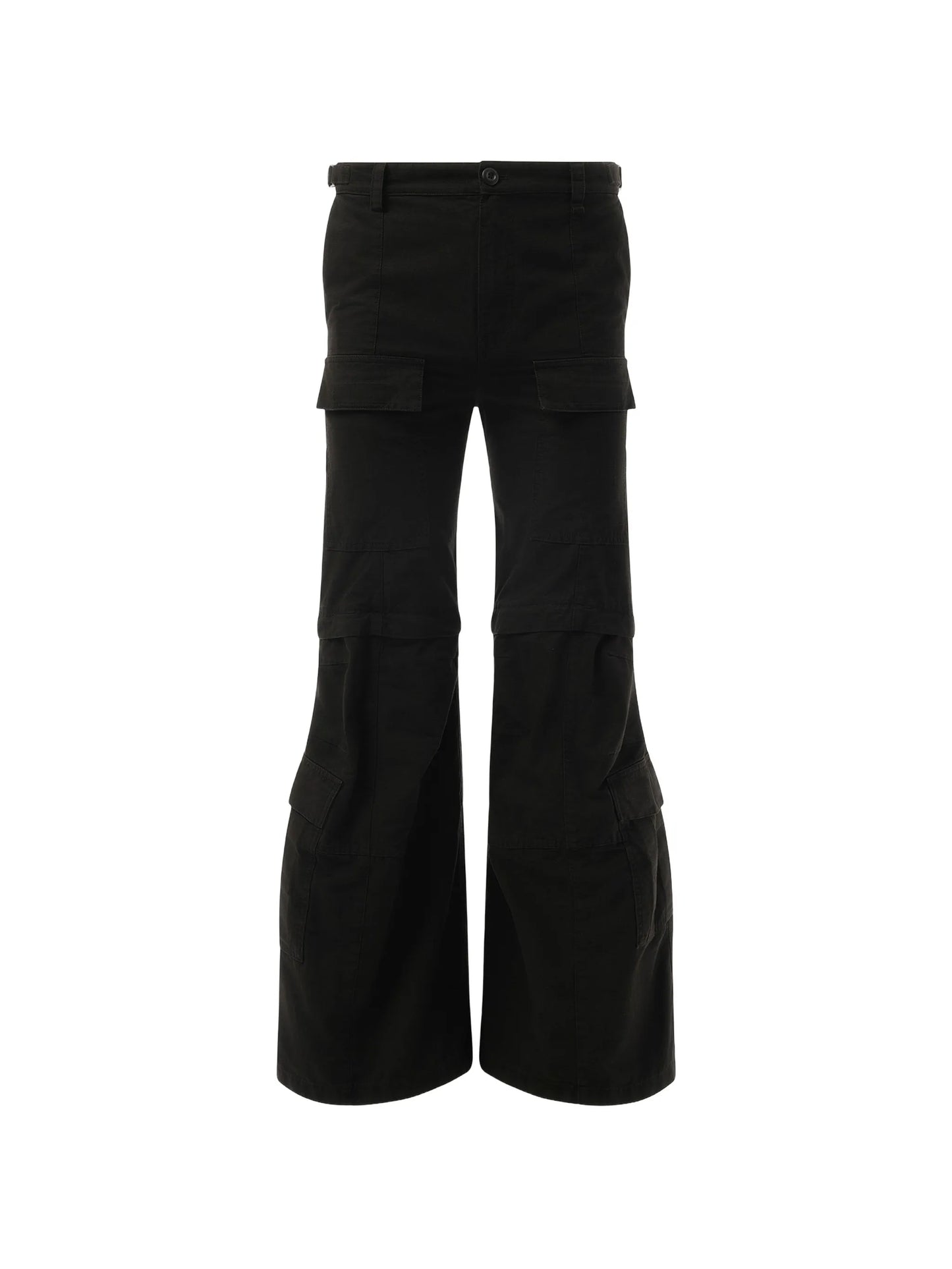 flared cargo trousers