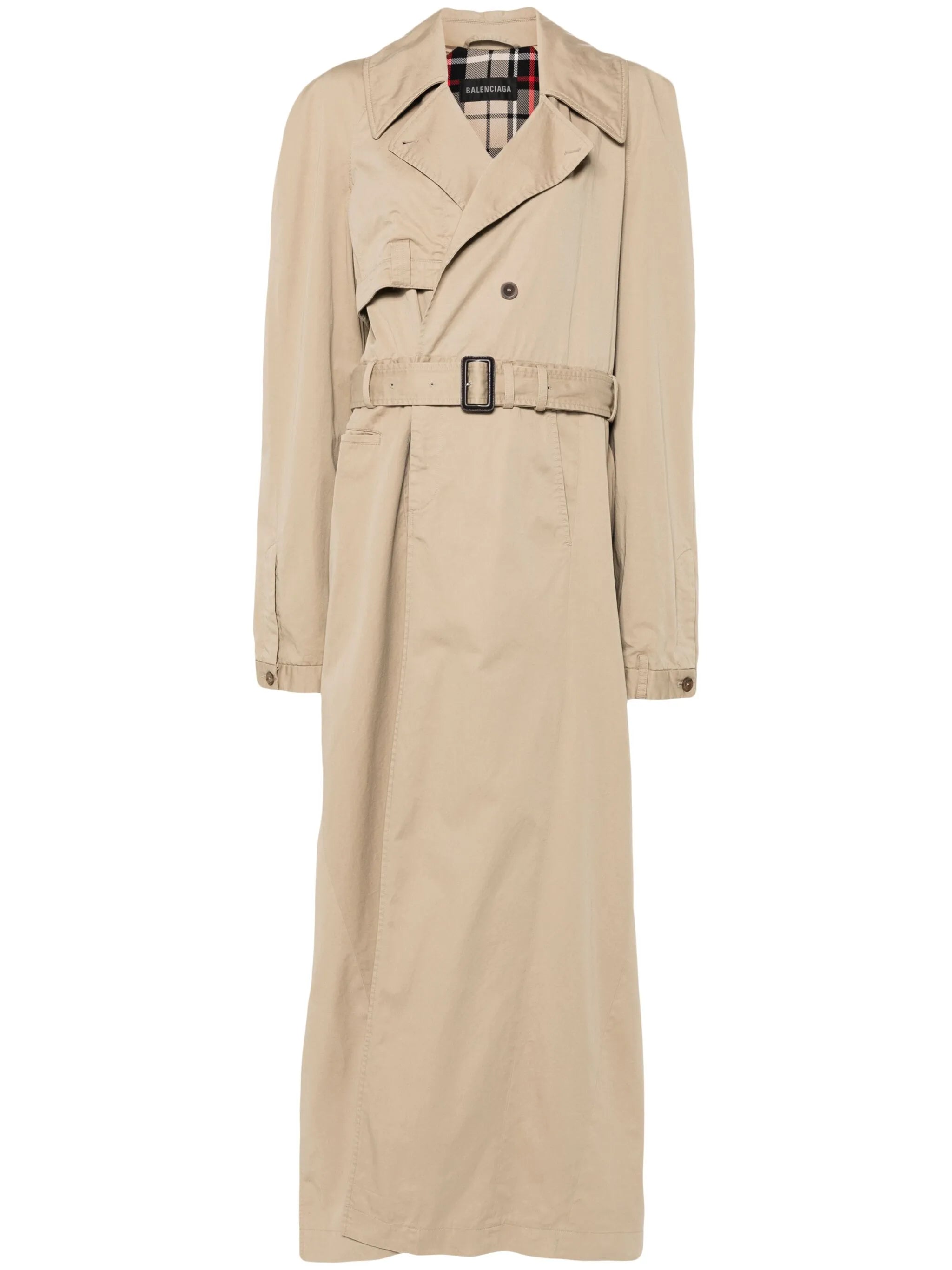 deconstructed-design trench coat