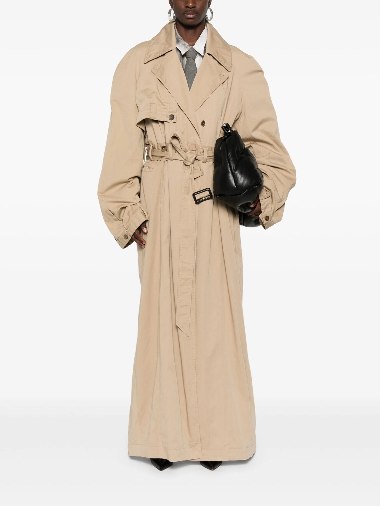 deconstructed-design trench coat