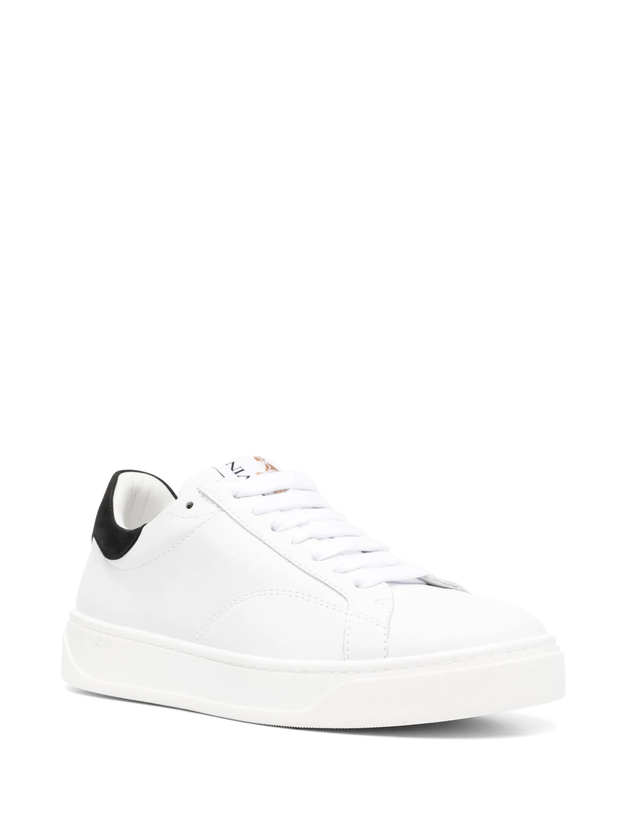logo-patch lace-up sneakers