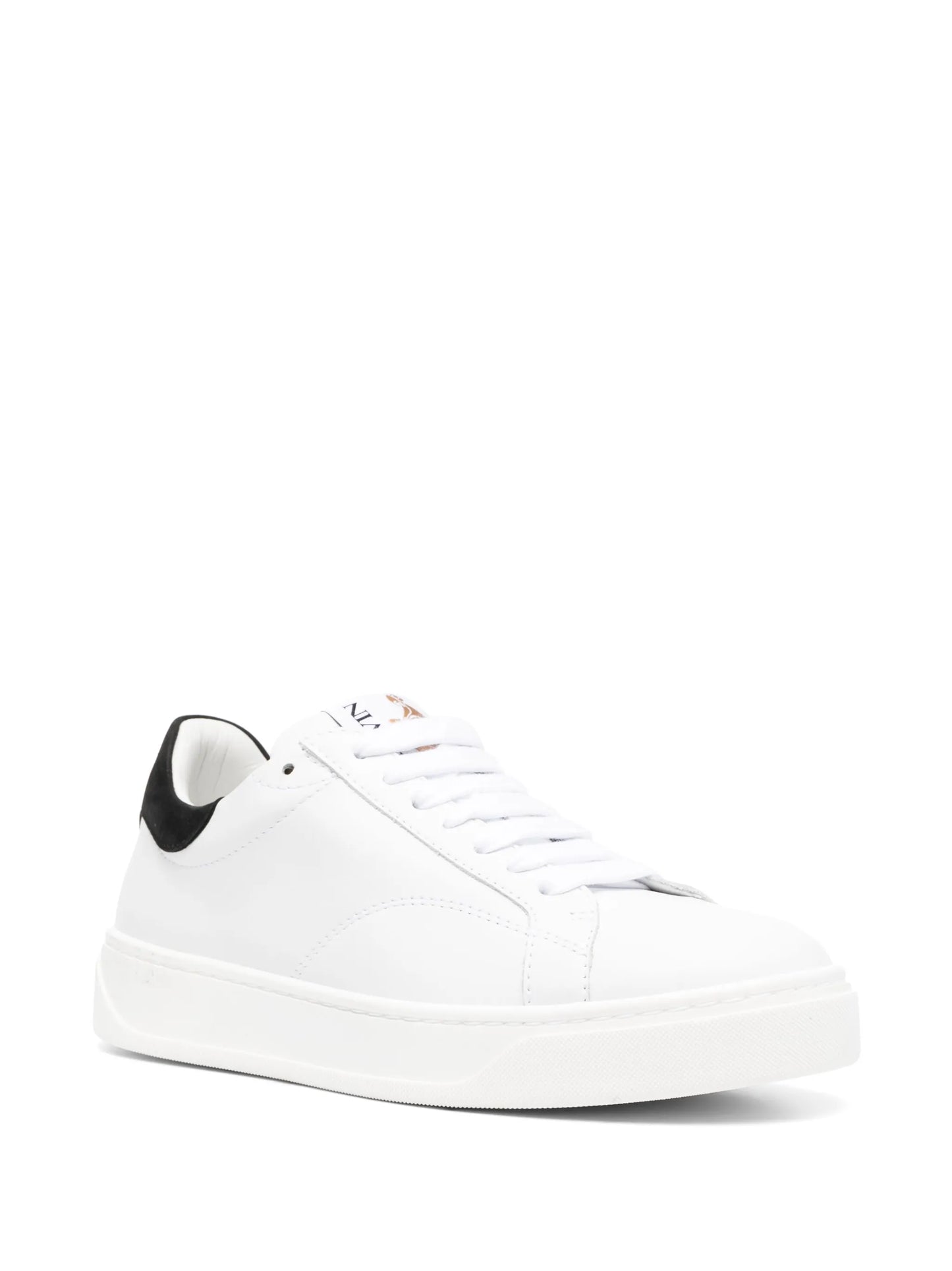 logo-patch lace-up sneakers