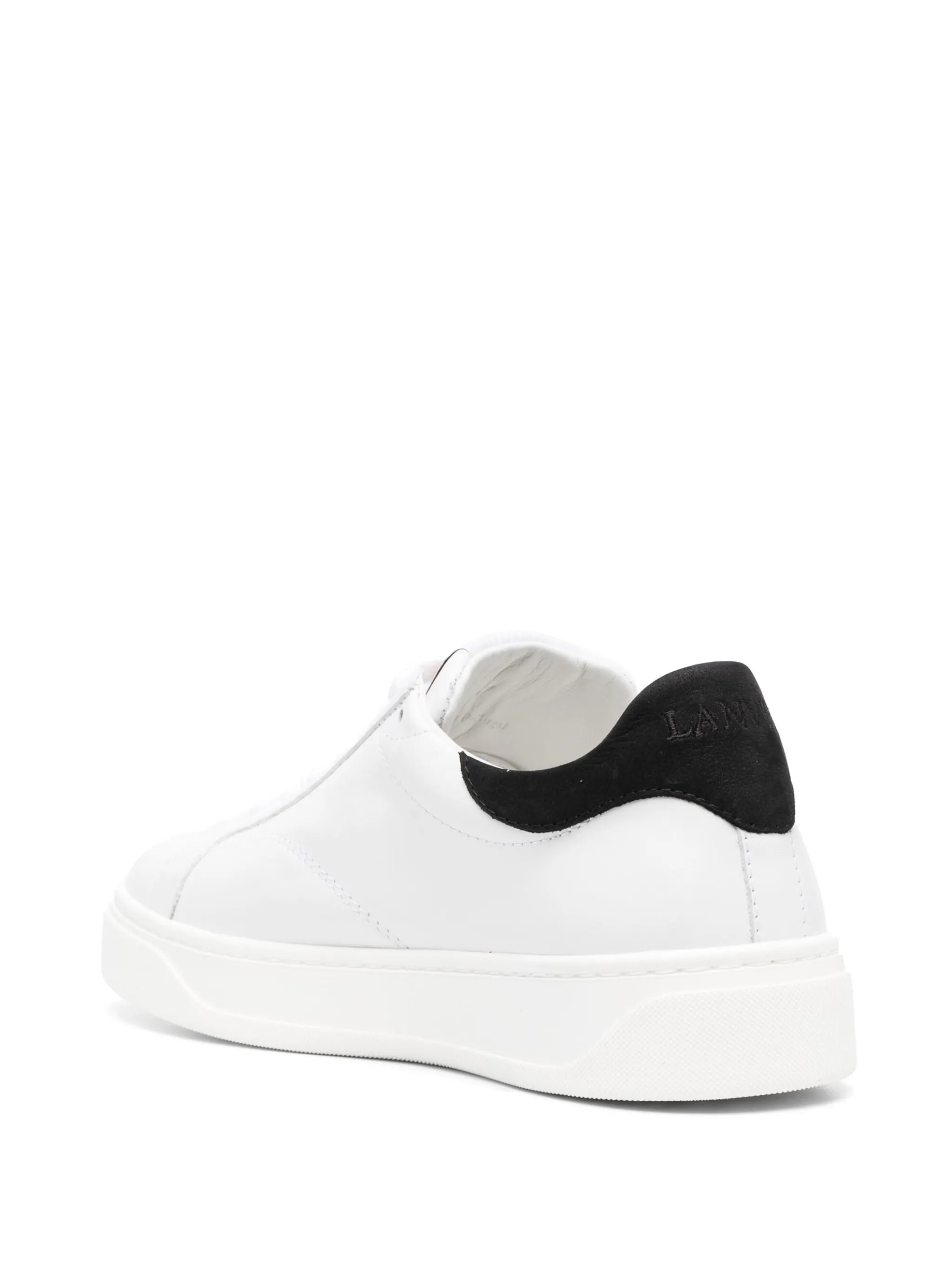 logo-patch lace-up sneakers