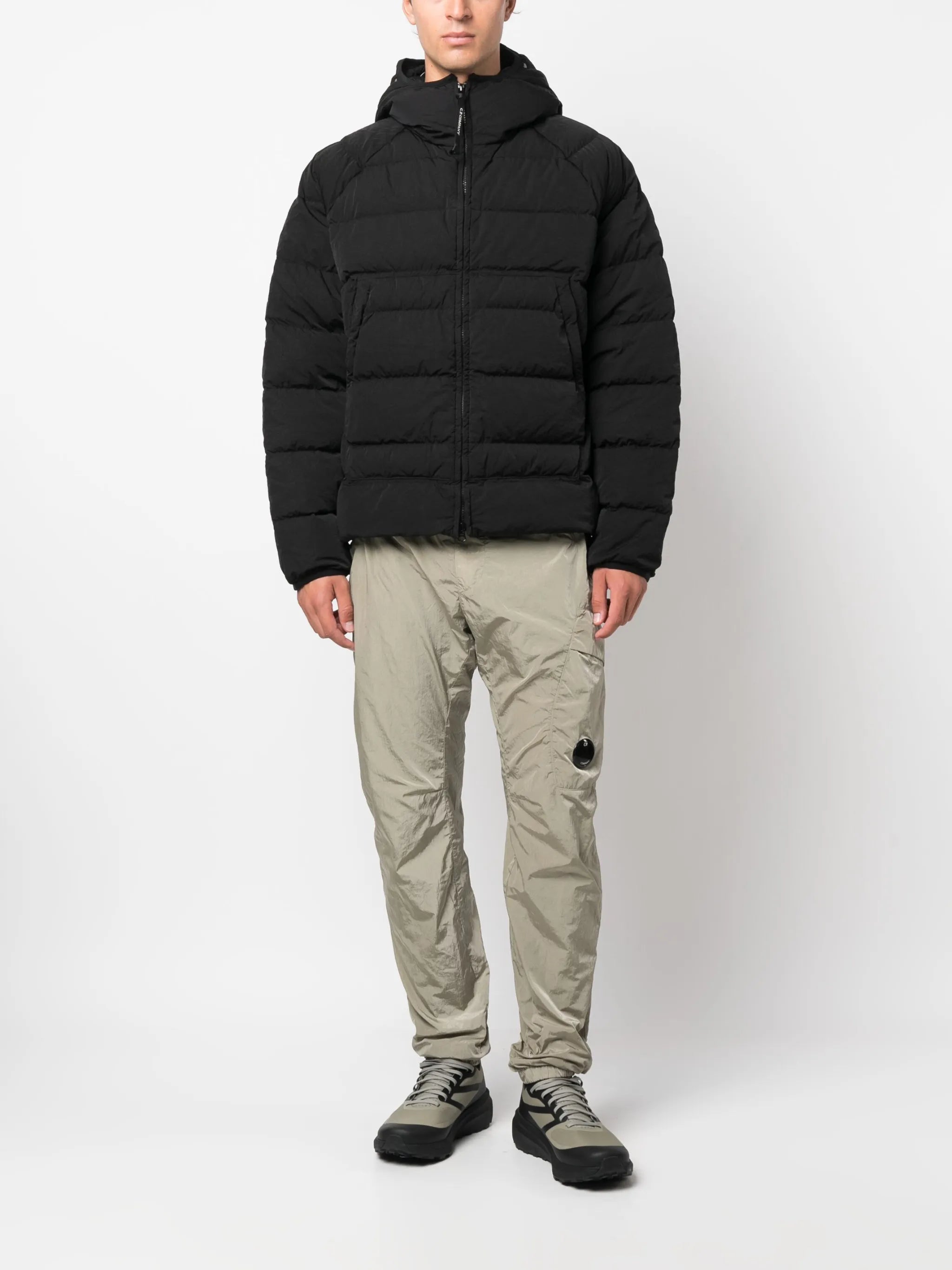 Eco-Chrome R padded hooded jacket