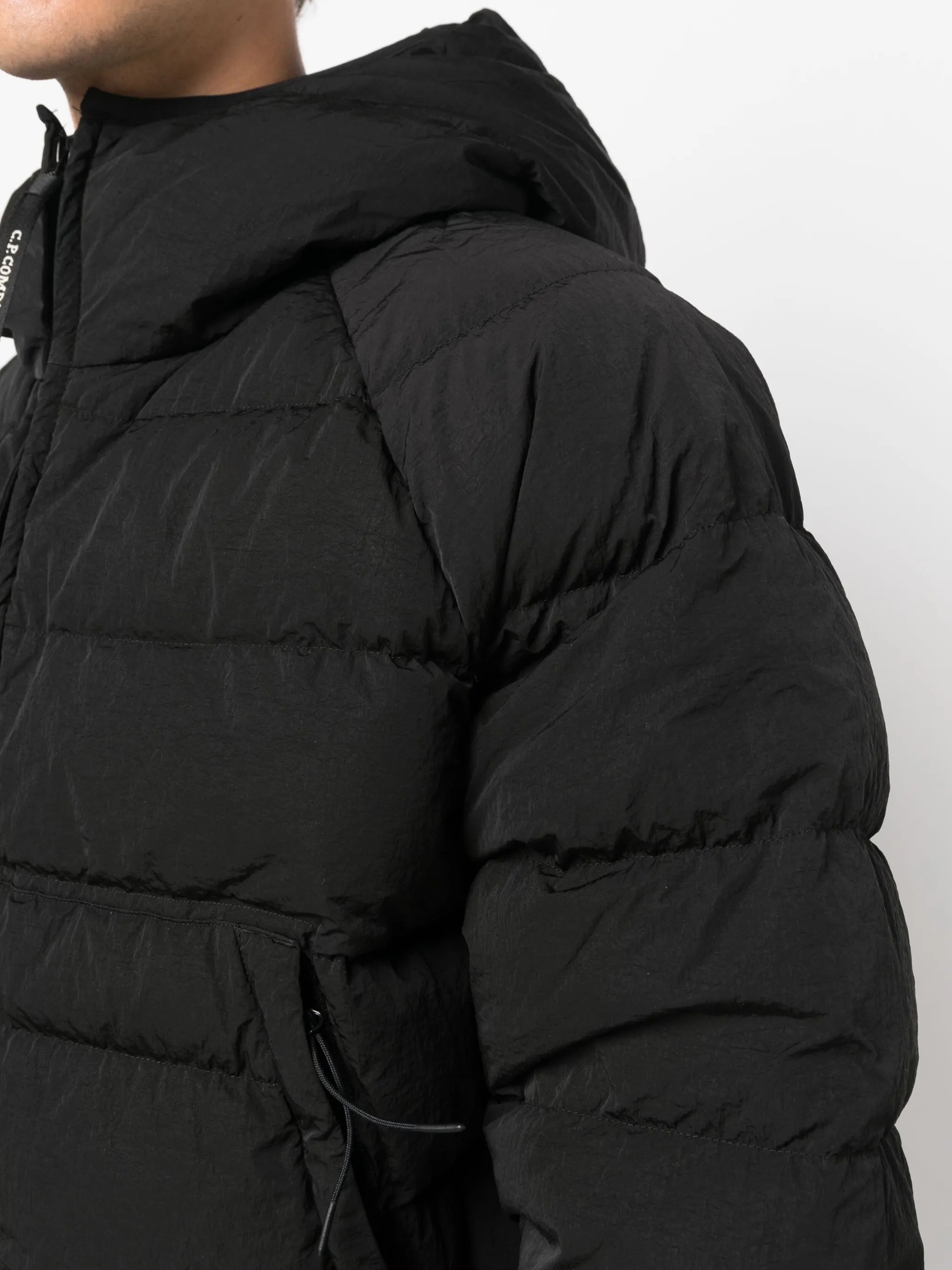 Eco-Chrome R padded hooded jacket