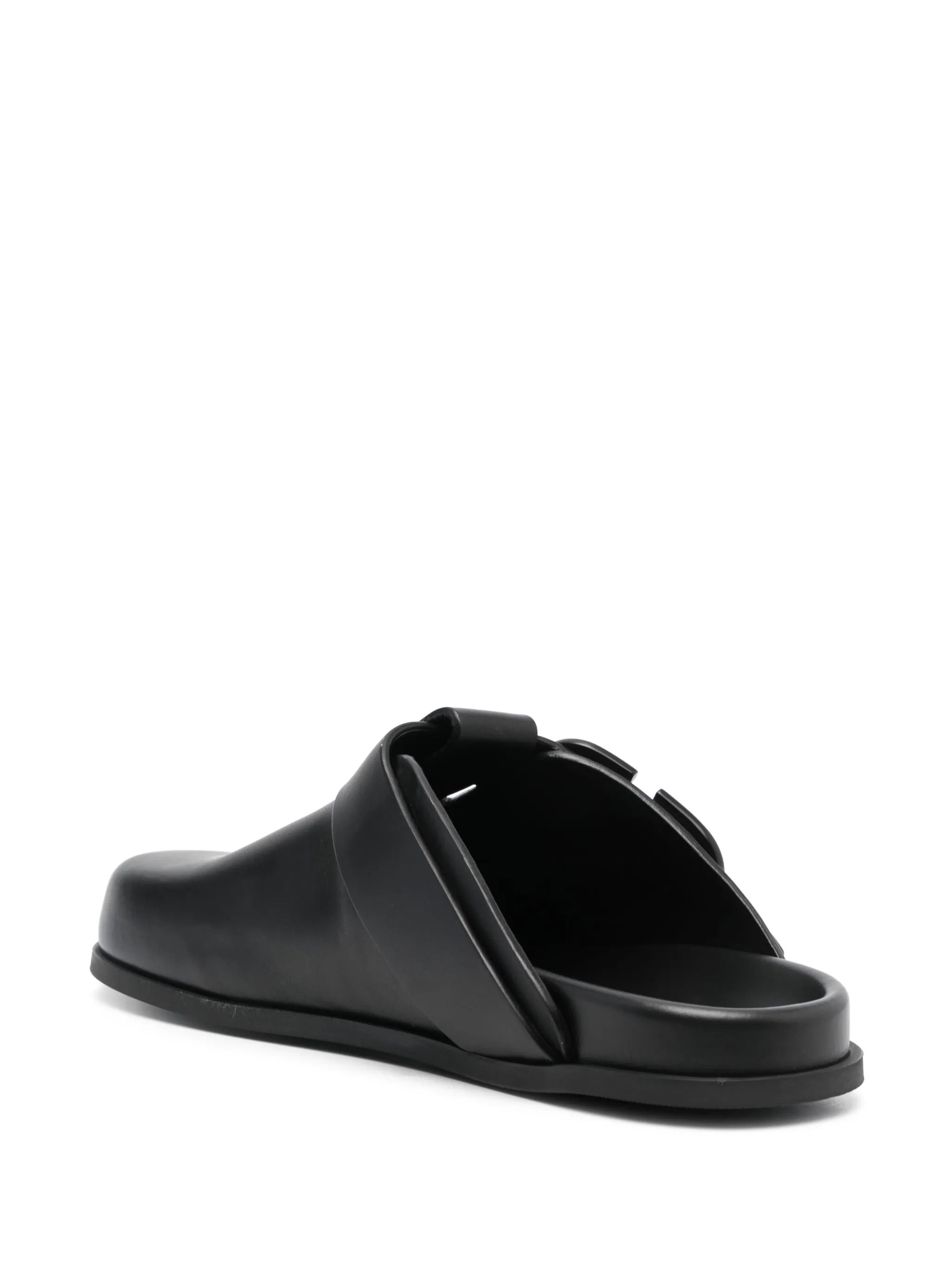VLogo leather tonal slippers