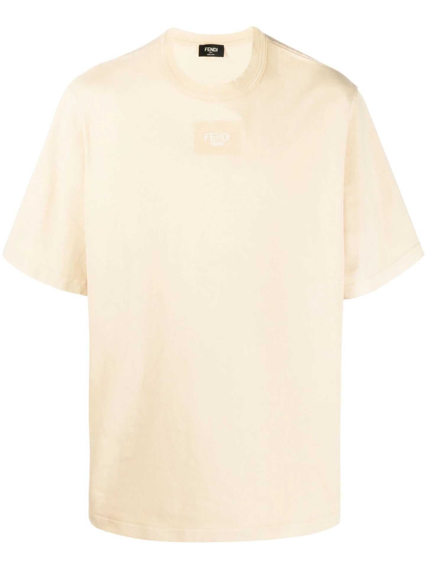 logo-embroidered cotton T-shirt
