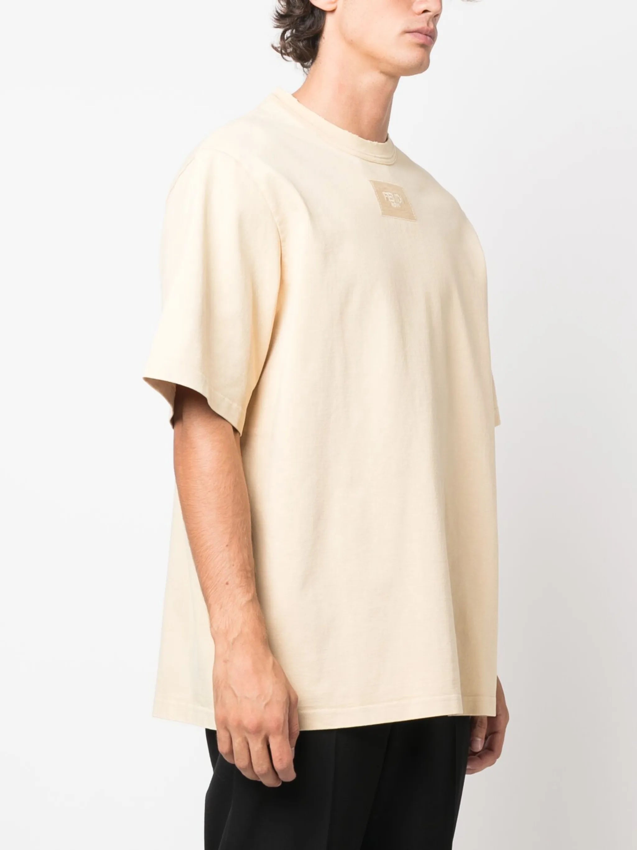 logo-embroidered cotton T-shirt