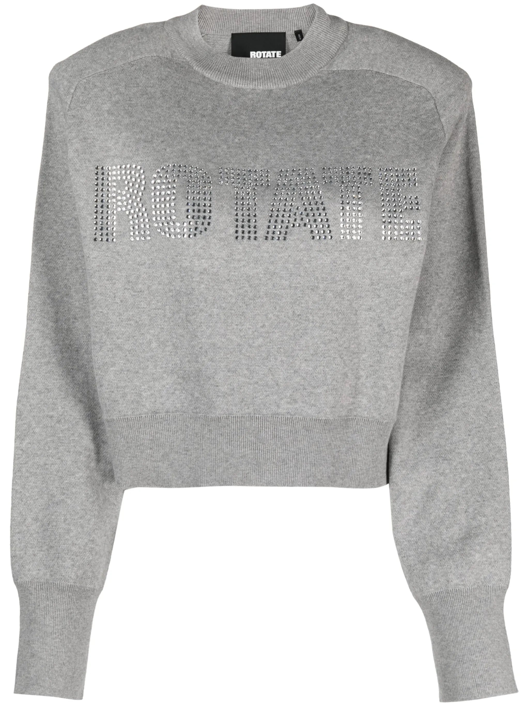Firm embellished organic cotton sweatshirt
