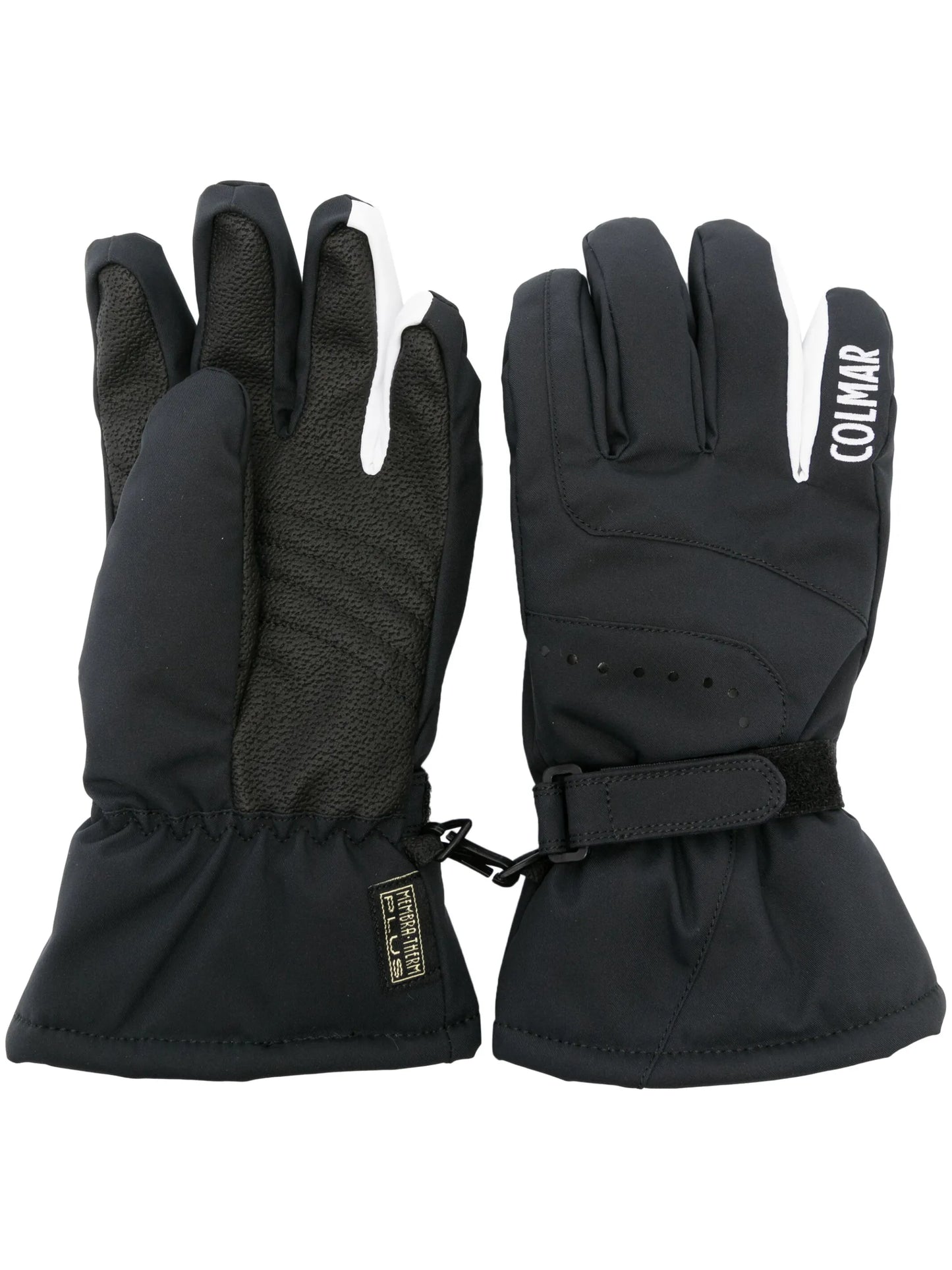 logo-embroidered lined ski gloves