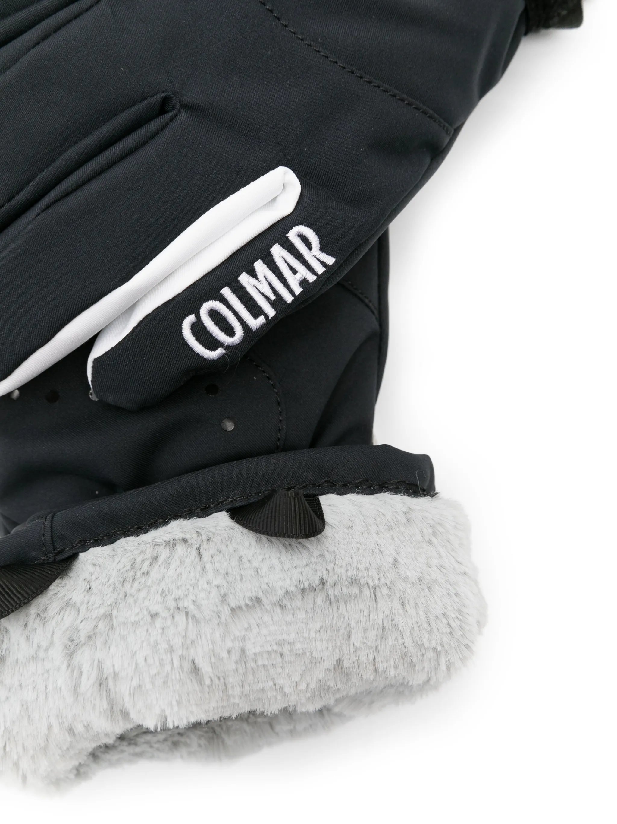 logo-embroidered lined ski gloves