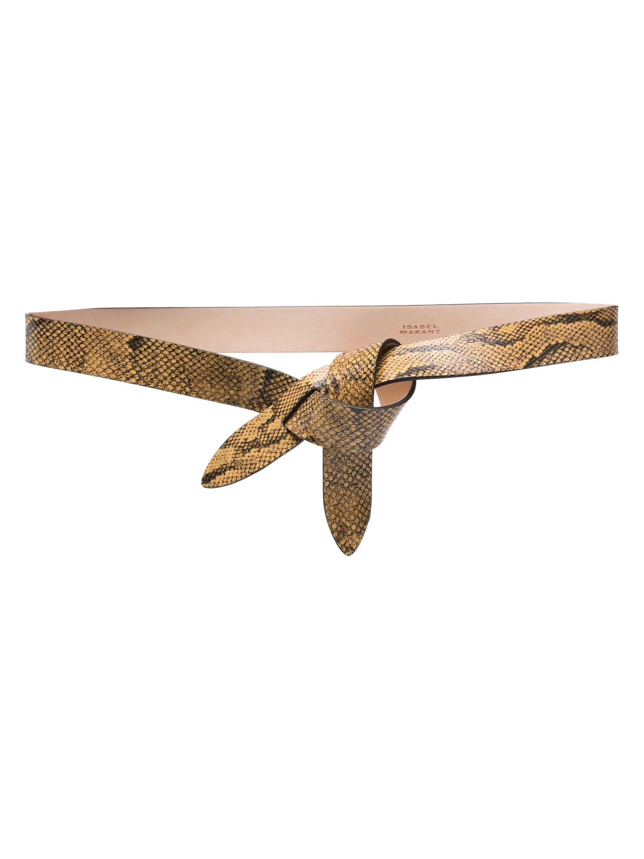 Lecce snakeskin-effect belt