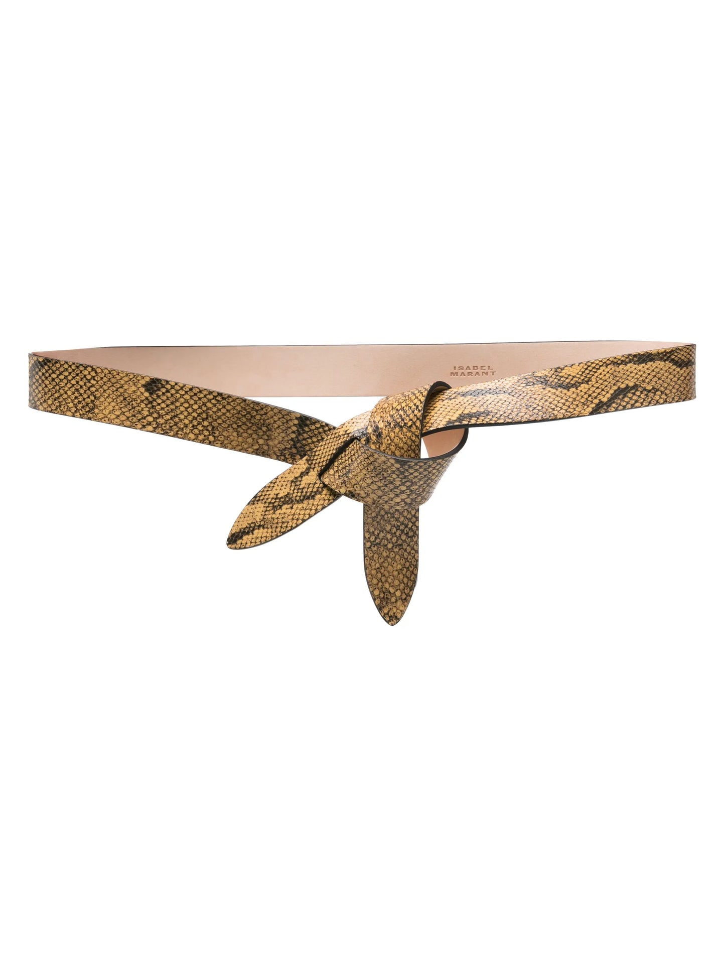 Lecce snakeskin-effect belt