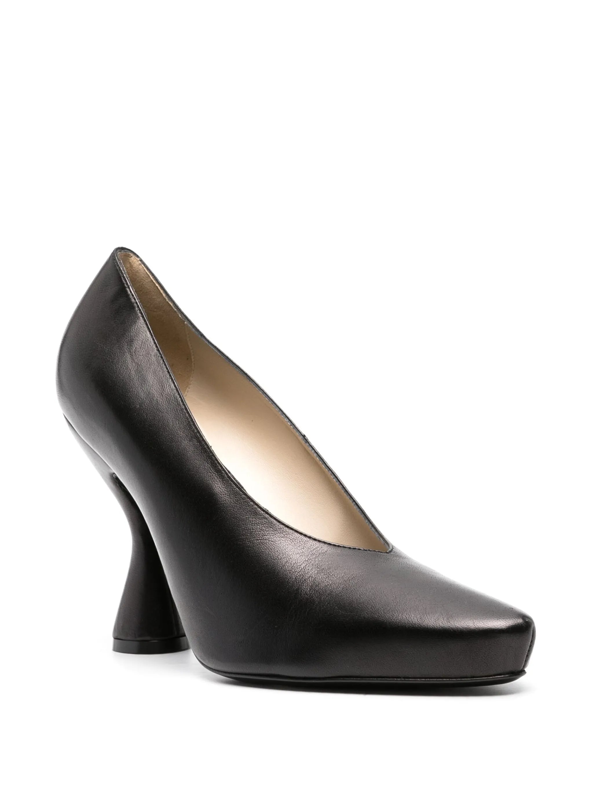 105mm leather pumps