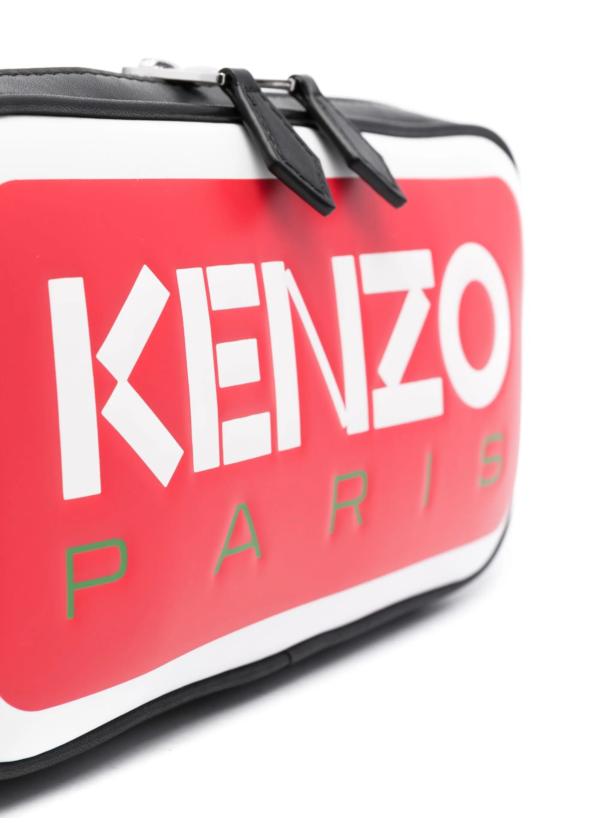 logo-print messenger bag