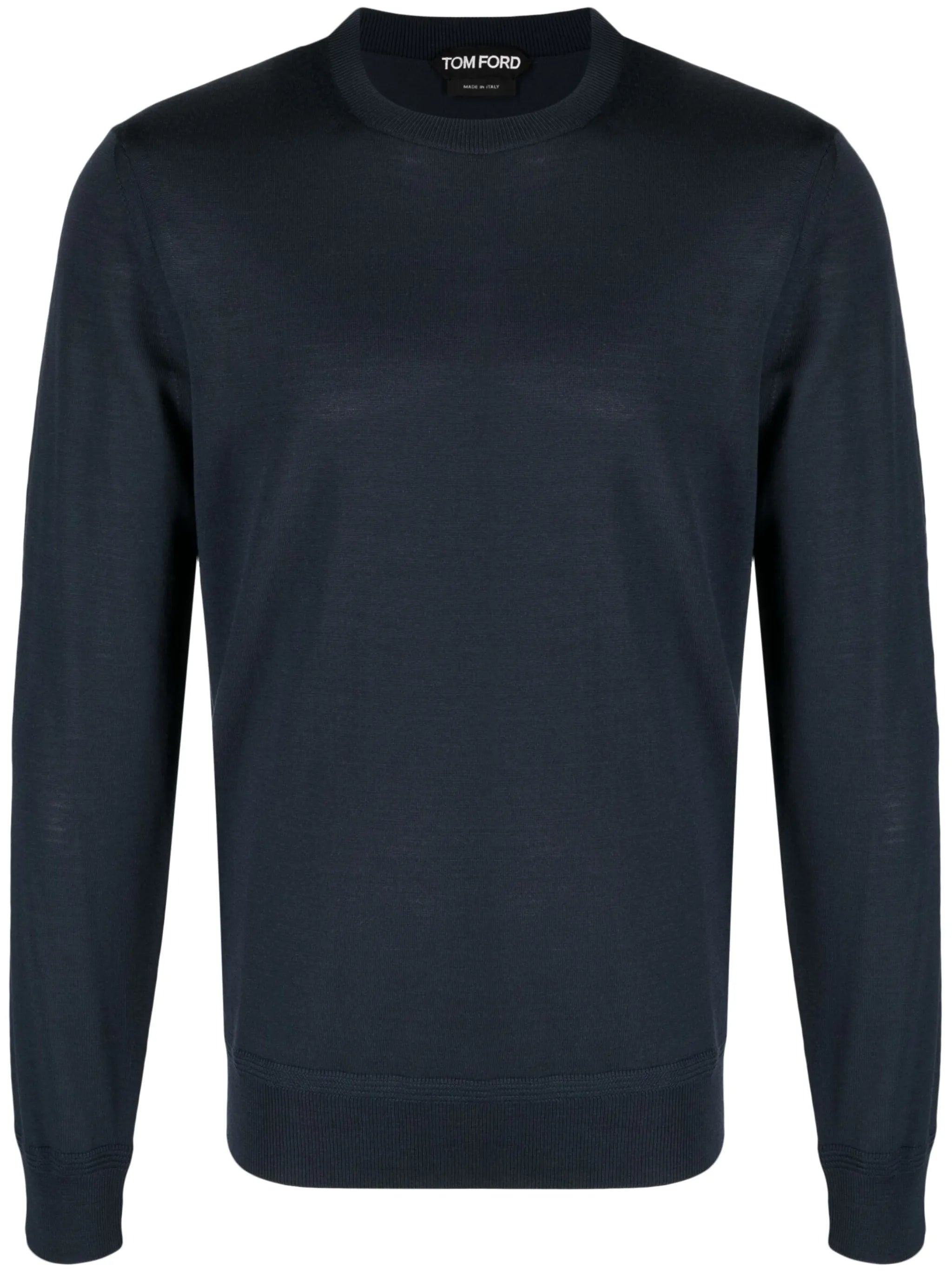 crew-neck wool jumper