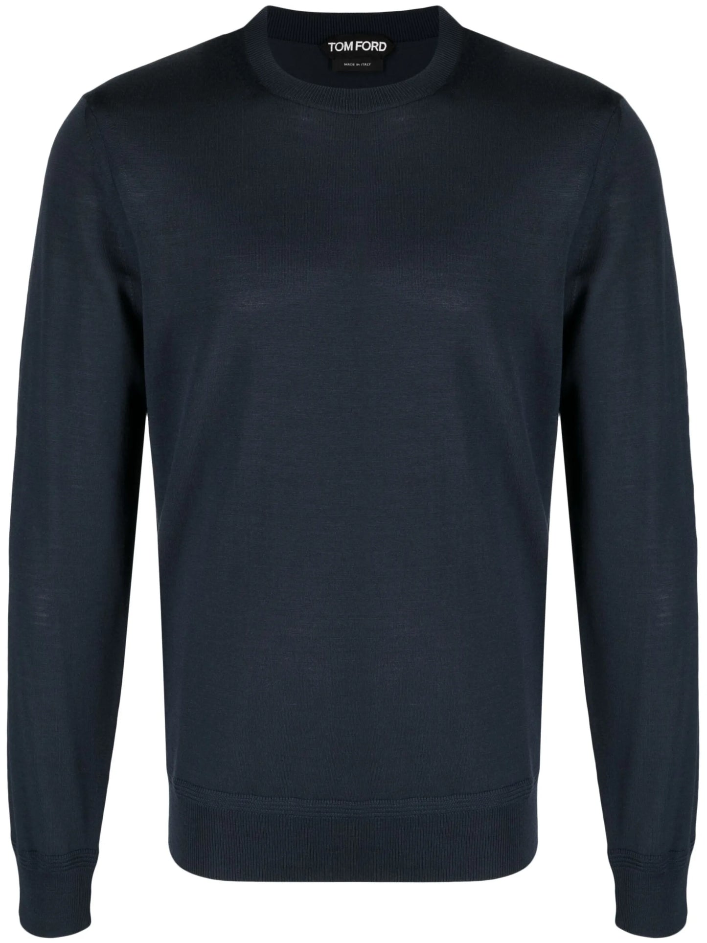 crew-neck wool jumper