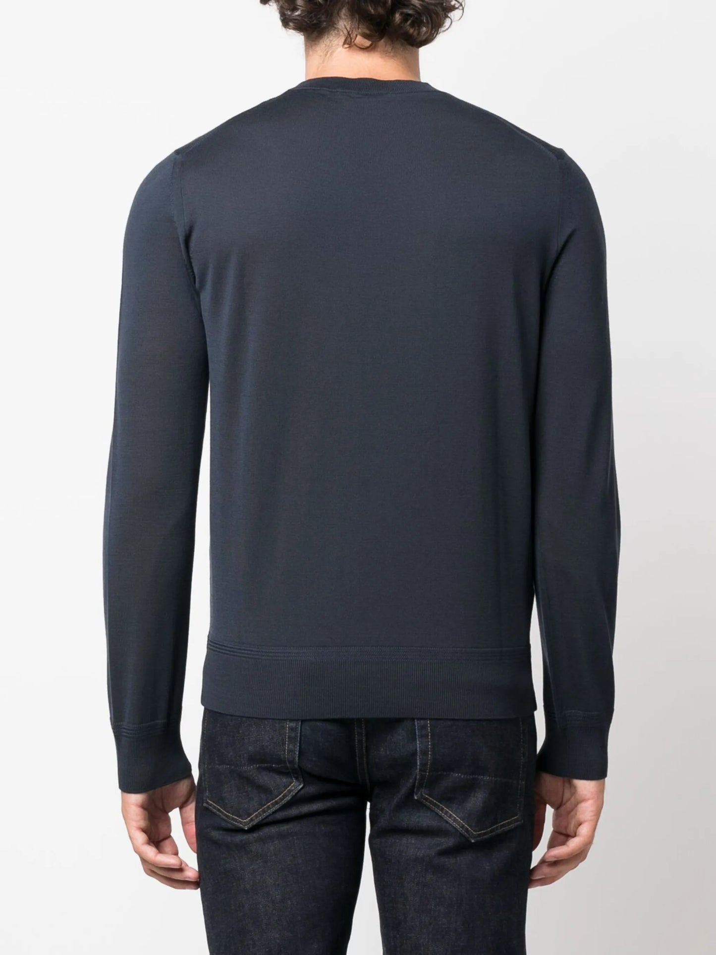 crew-neck wool jumper