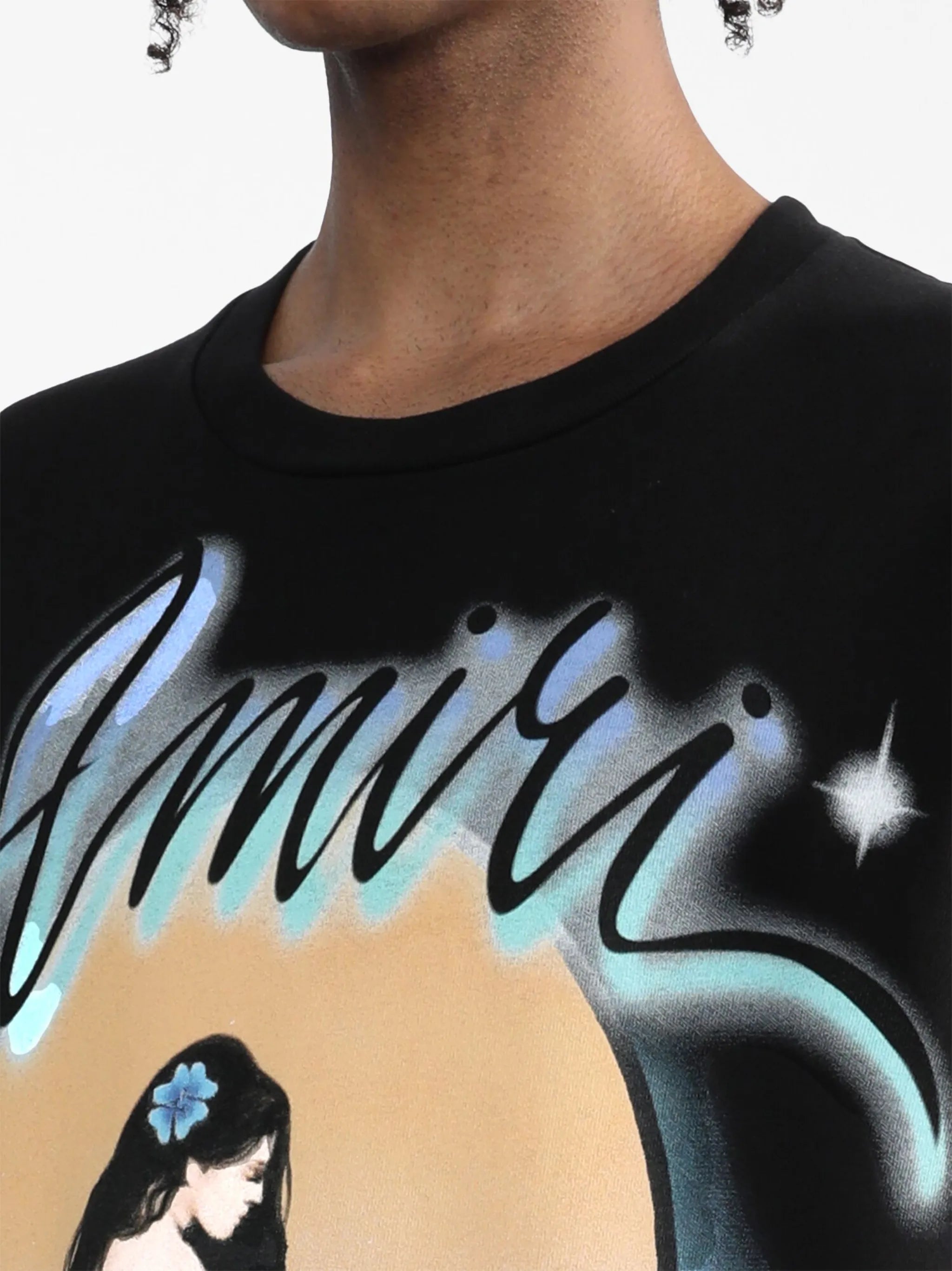 illustration-print cotton T-shirt
