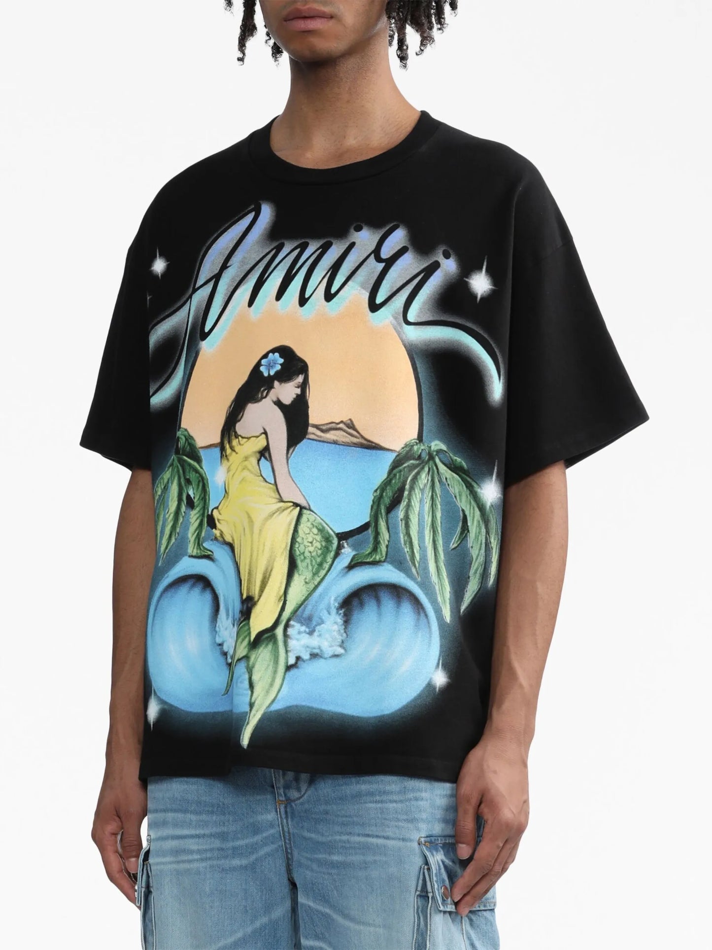 illustration-print cotton T-shirt