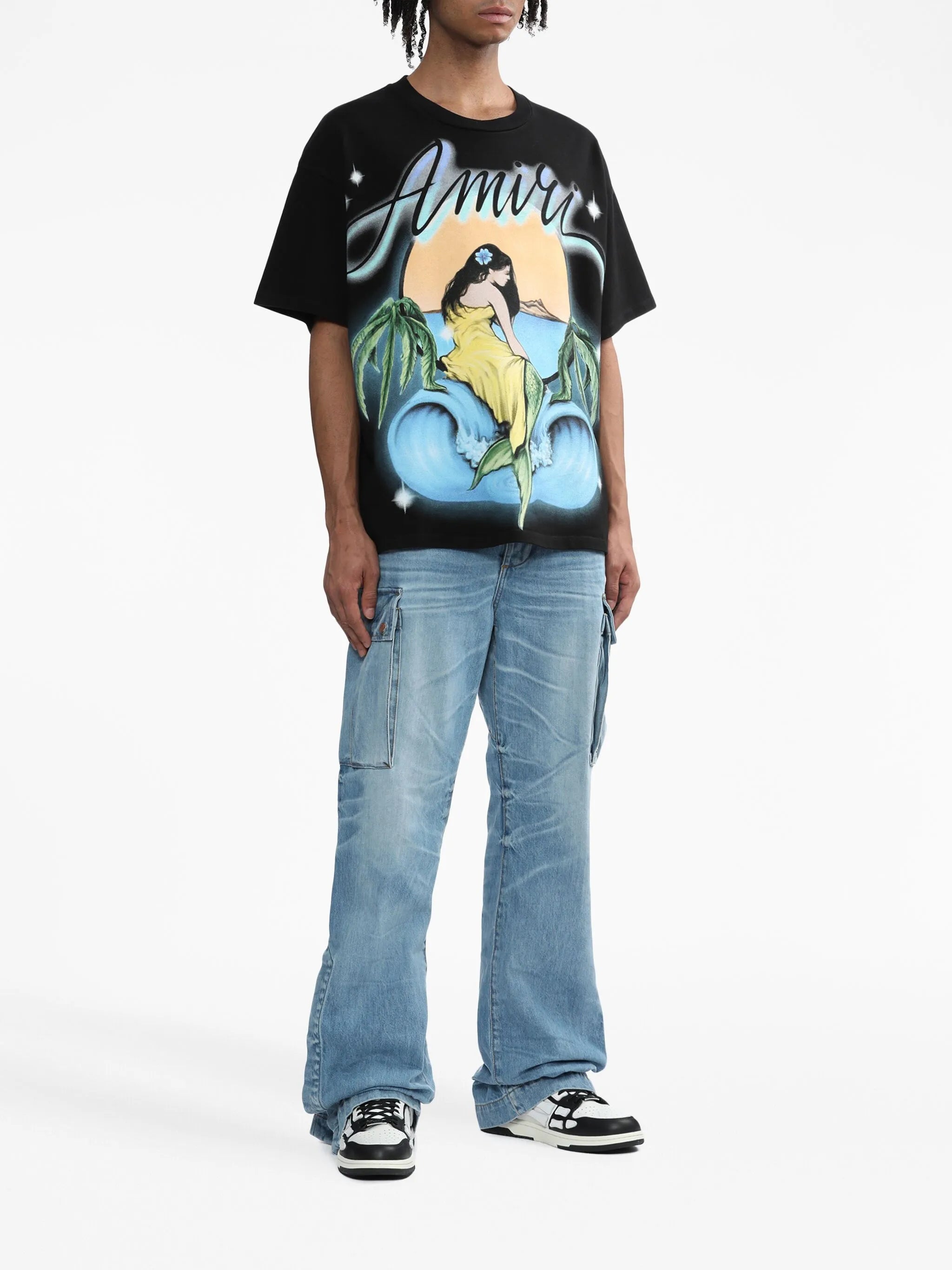 illustration-print cotton T-shirt