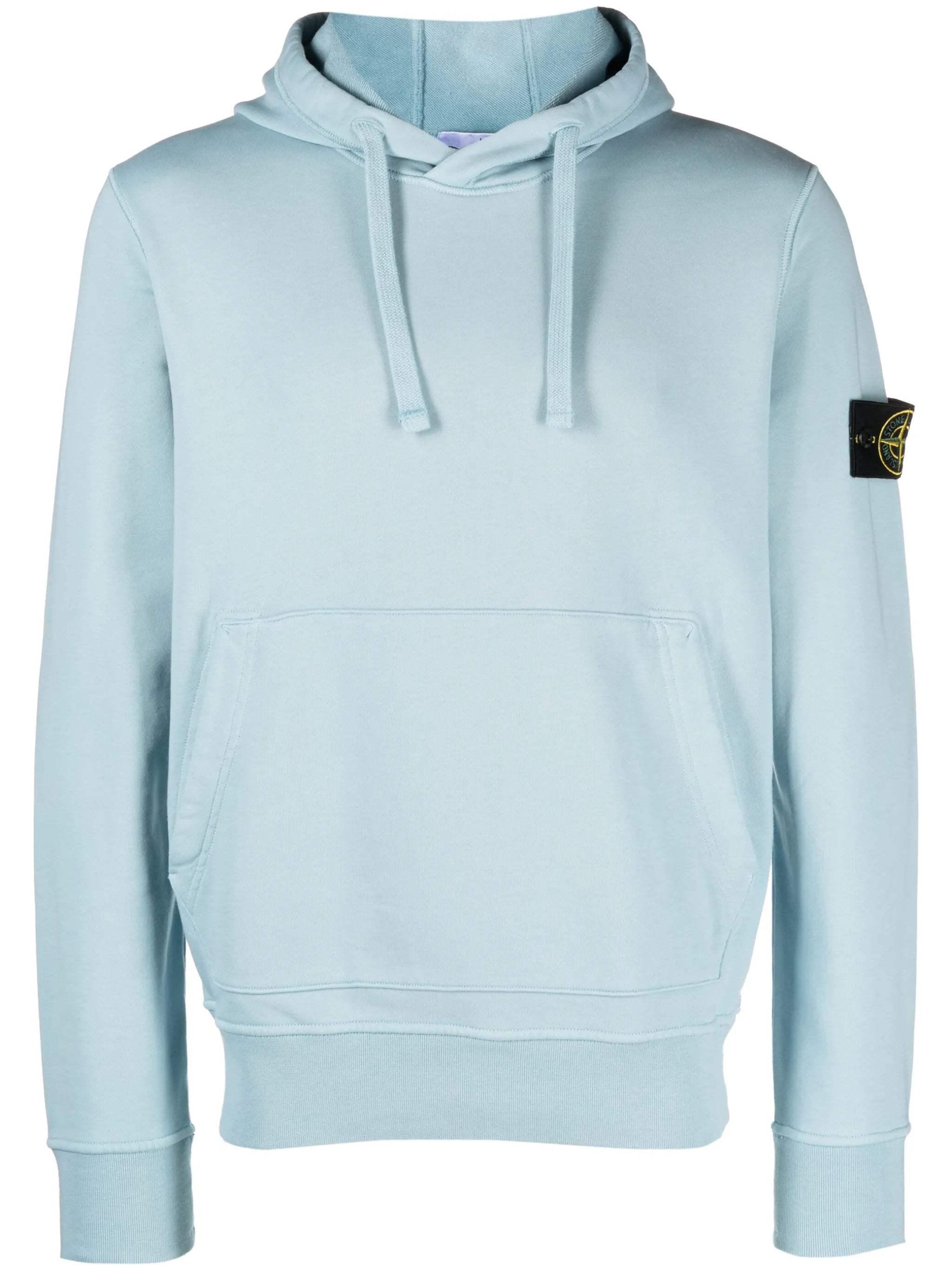 Compass-patch high-neck sweatshirt