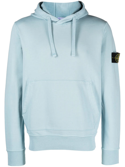 Compass-patch high-neck sweatshirt