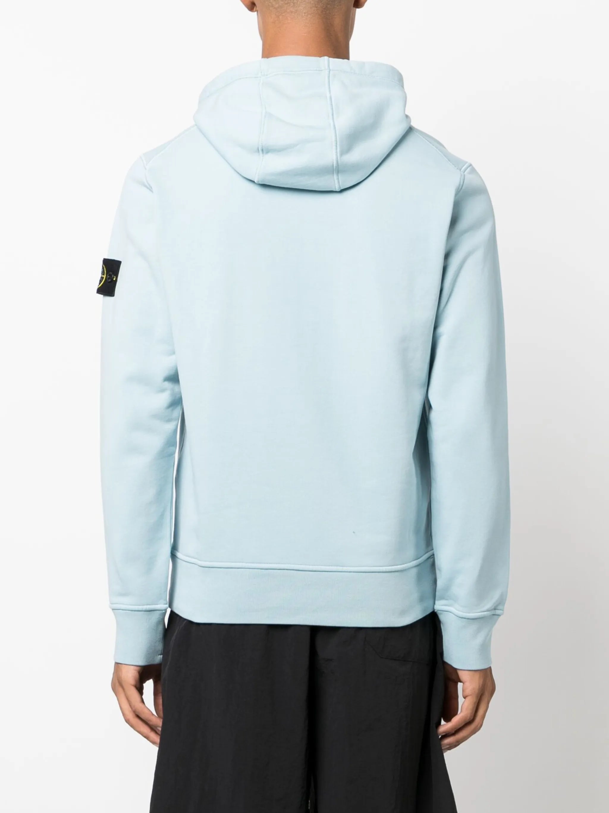 Compass-patch high-neck sweatshirt