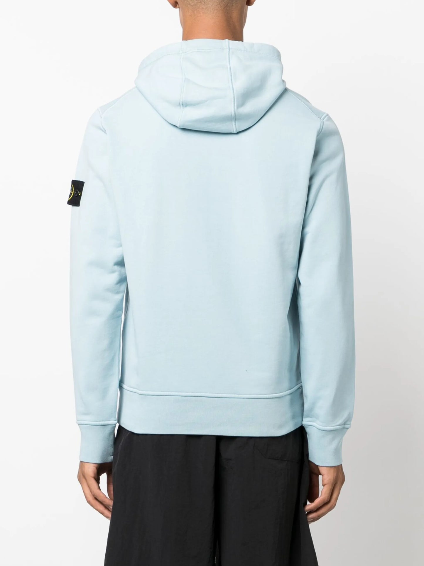 Compass-patch high-neck sweatshirt