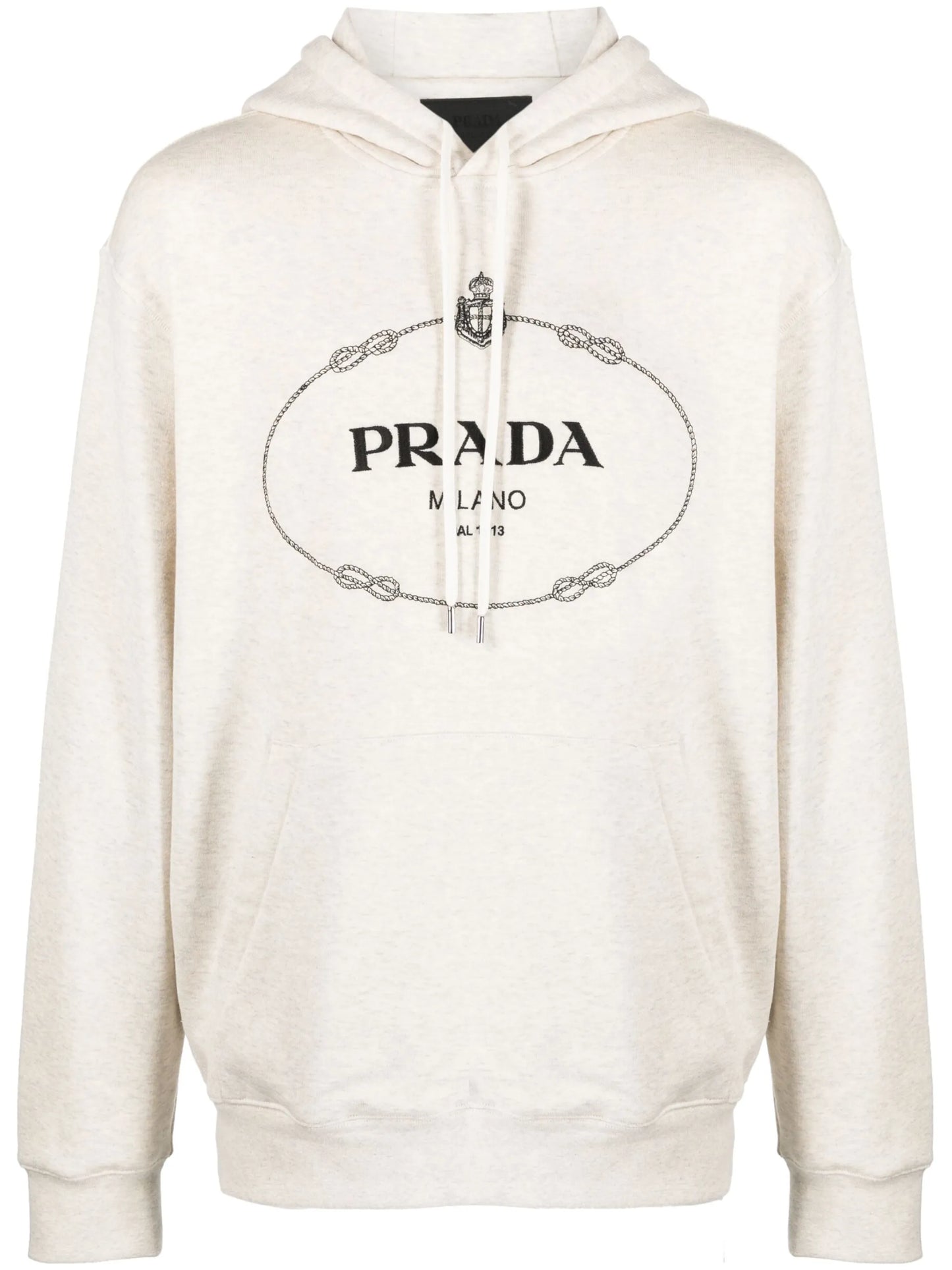 logo-print cotton hoodie
