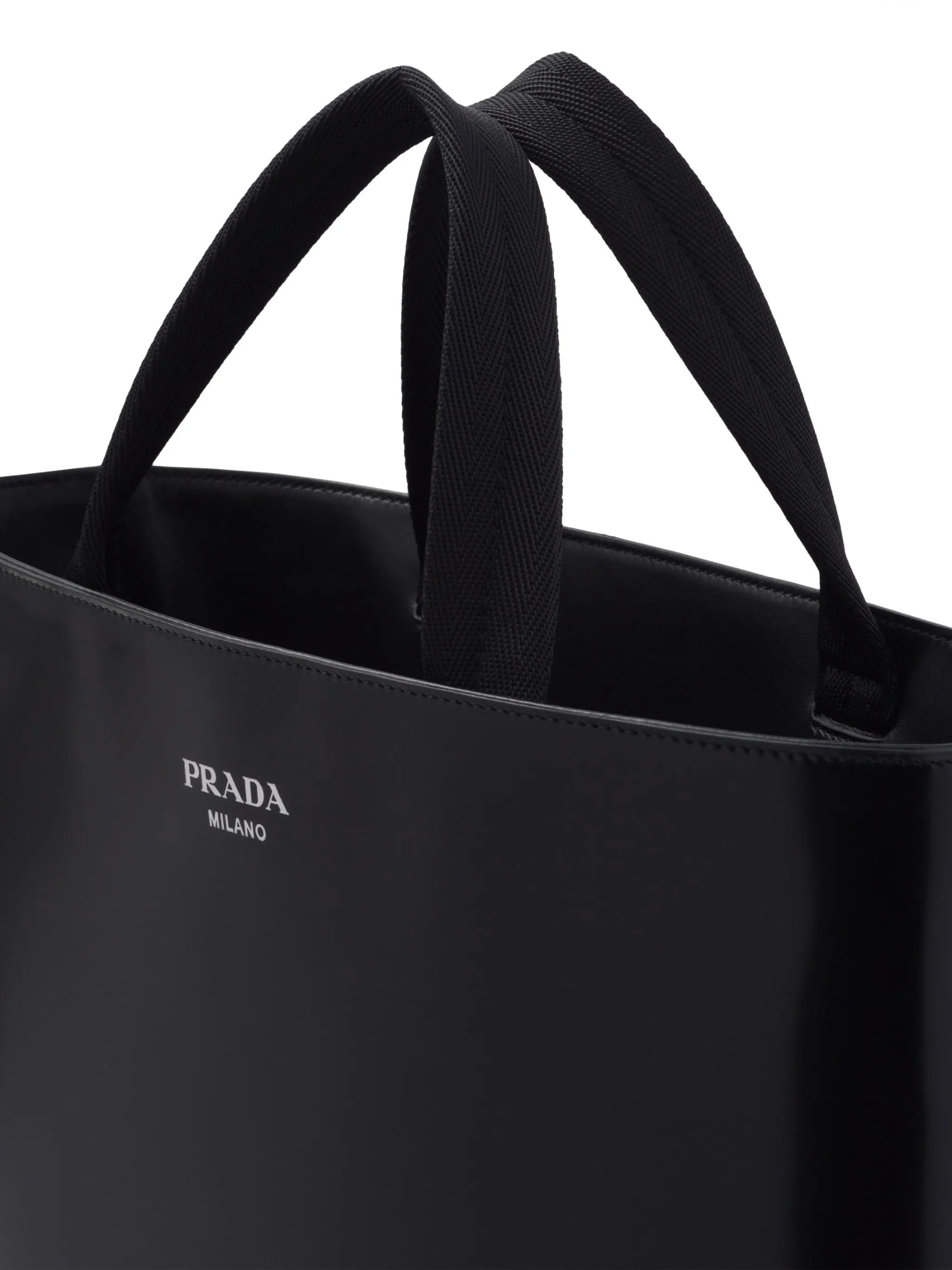 logo-stamp leather tote bag