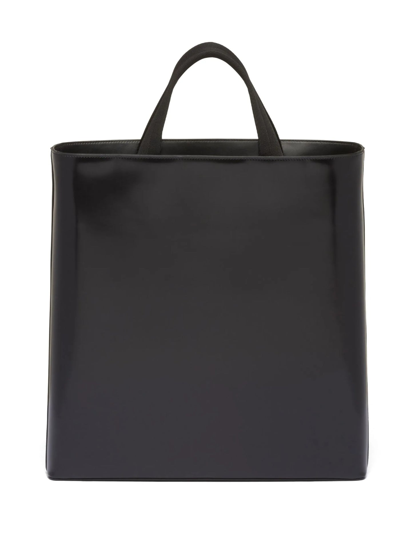 logo-stamp leather tote bag