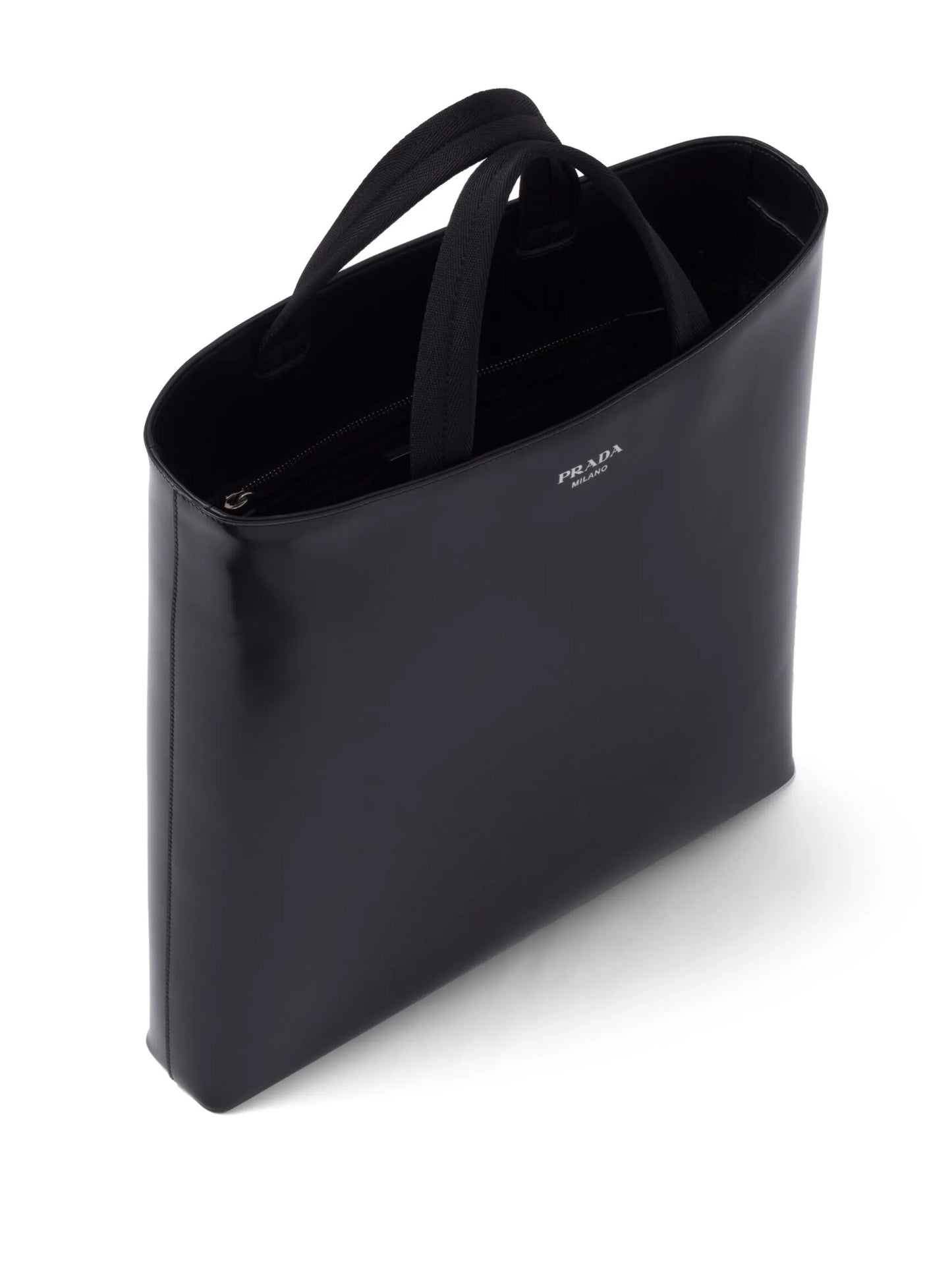 logo-stamp leather tote bag