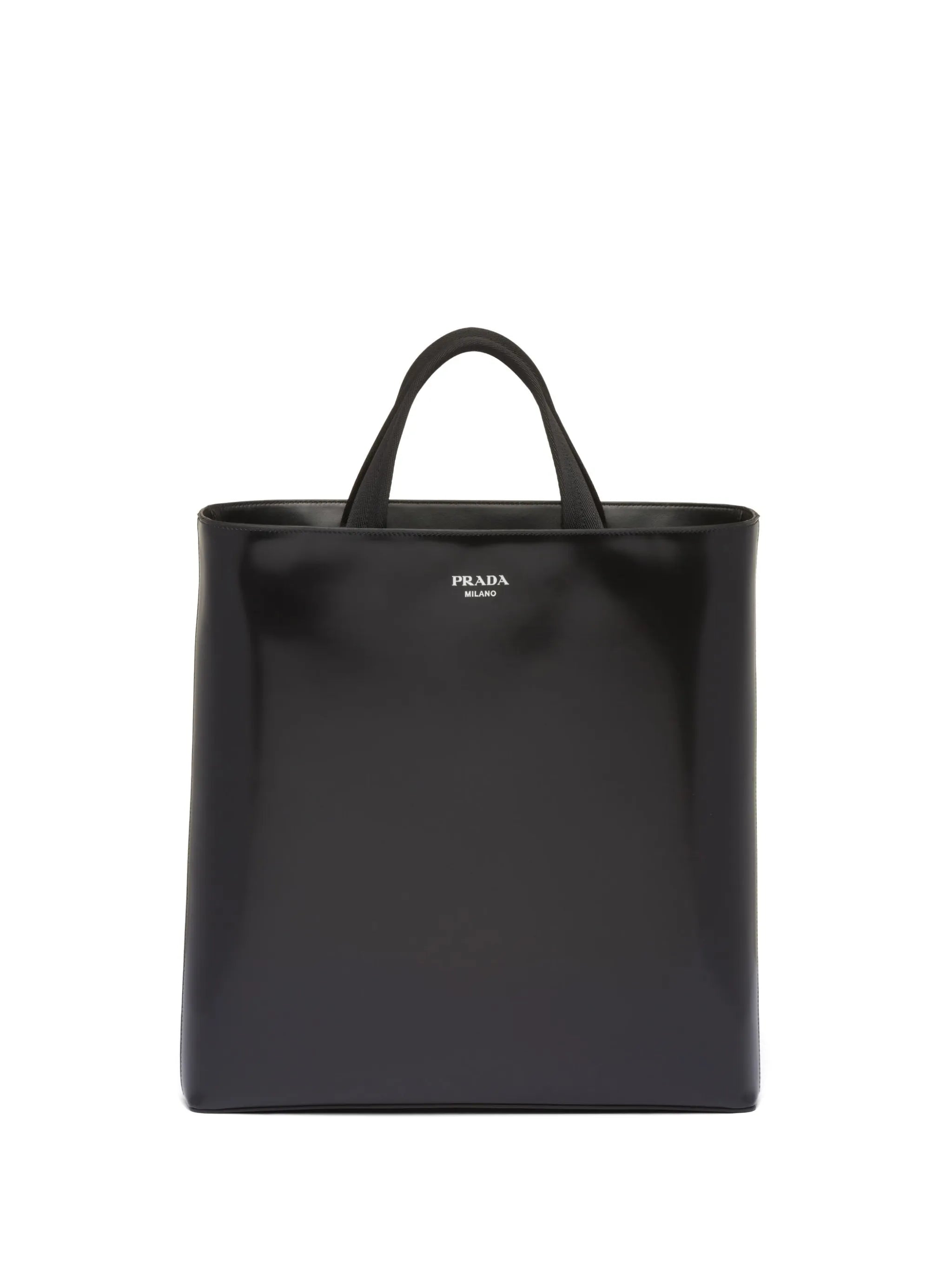logo-stamp leather tote bag