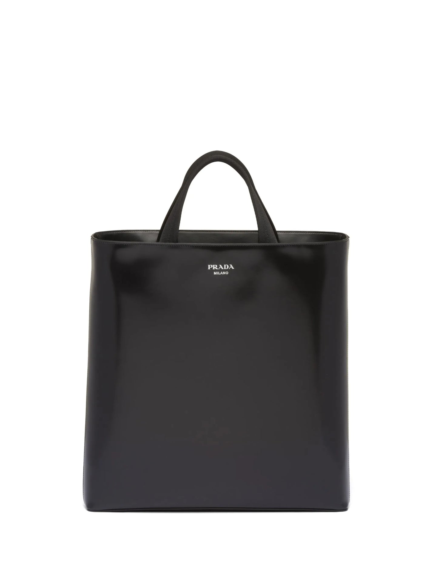 logo-stamp leather tote bag