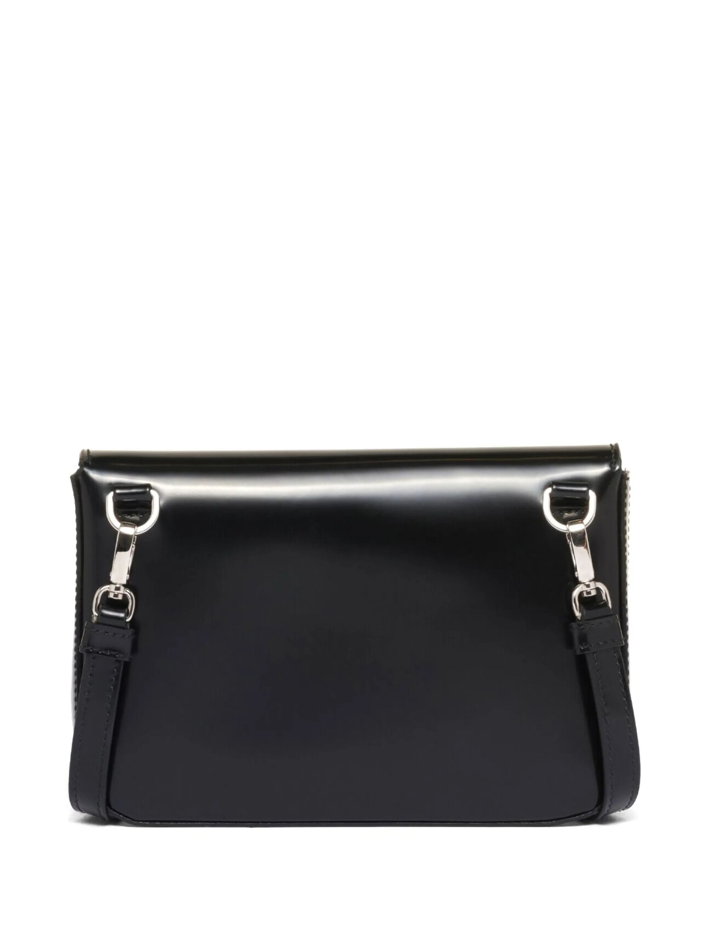 logo-stamp brushed leather bag