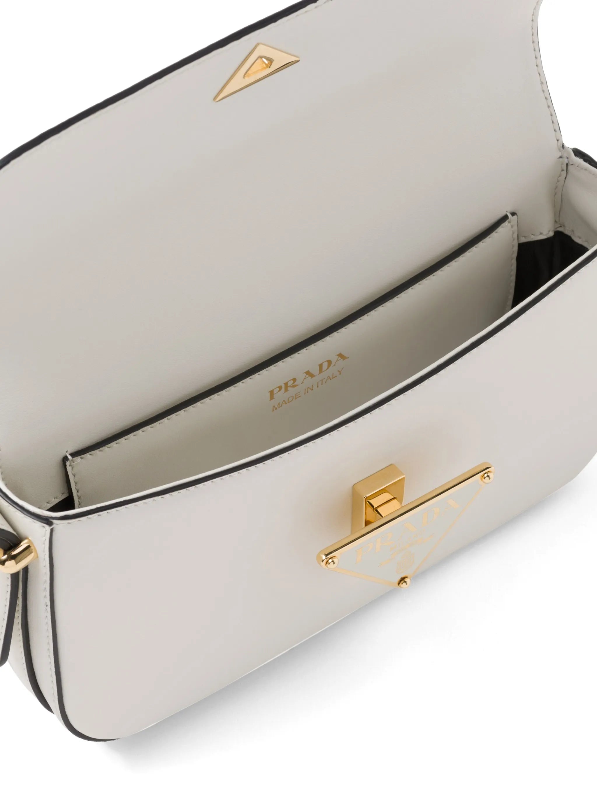 triangle-logo shoulder bag
