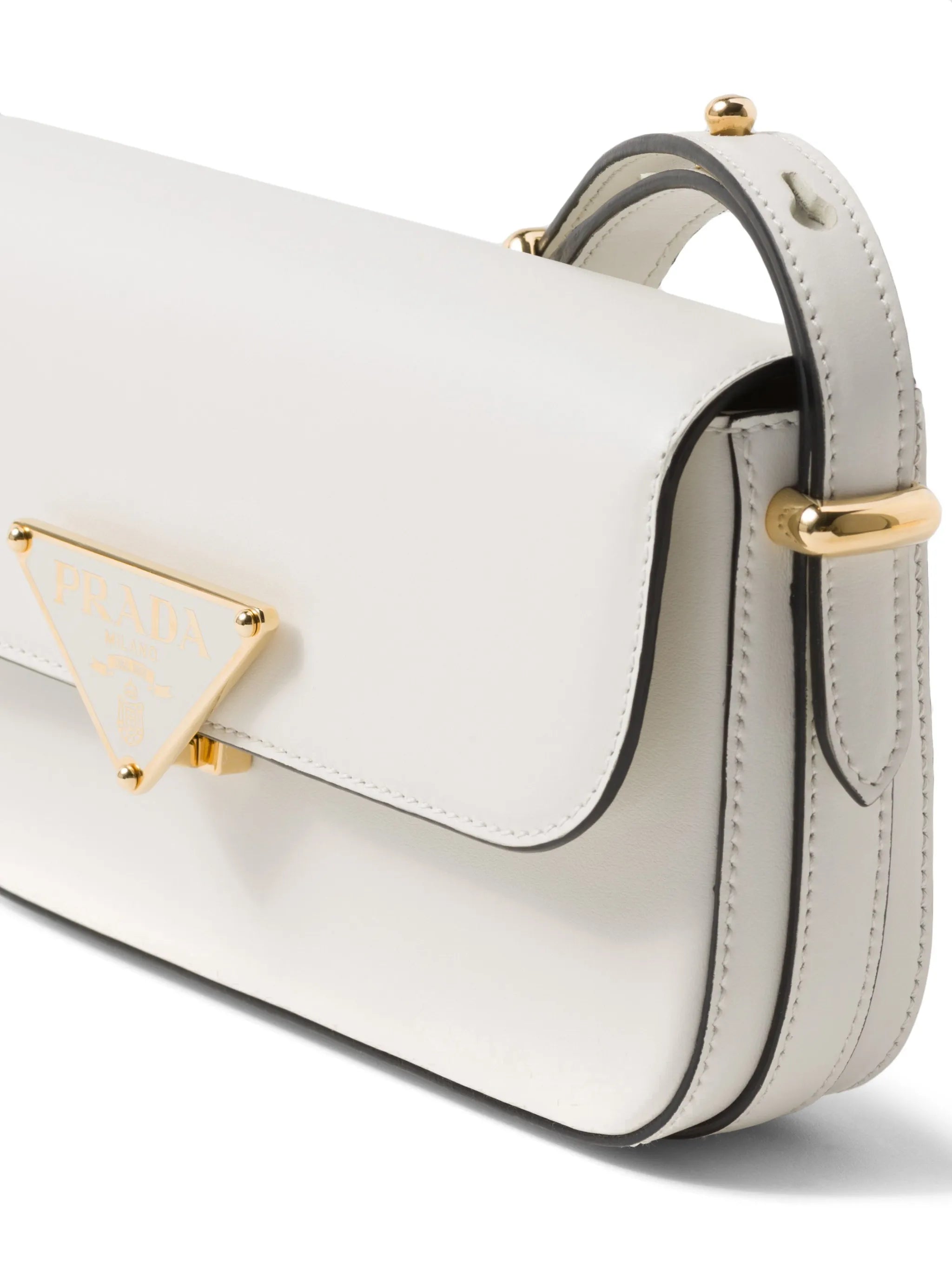 triangle-logo shoulder bag