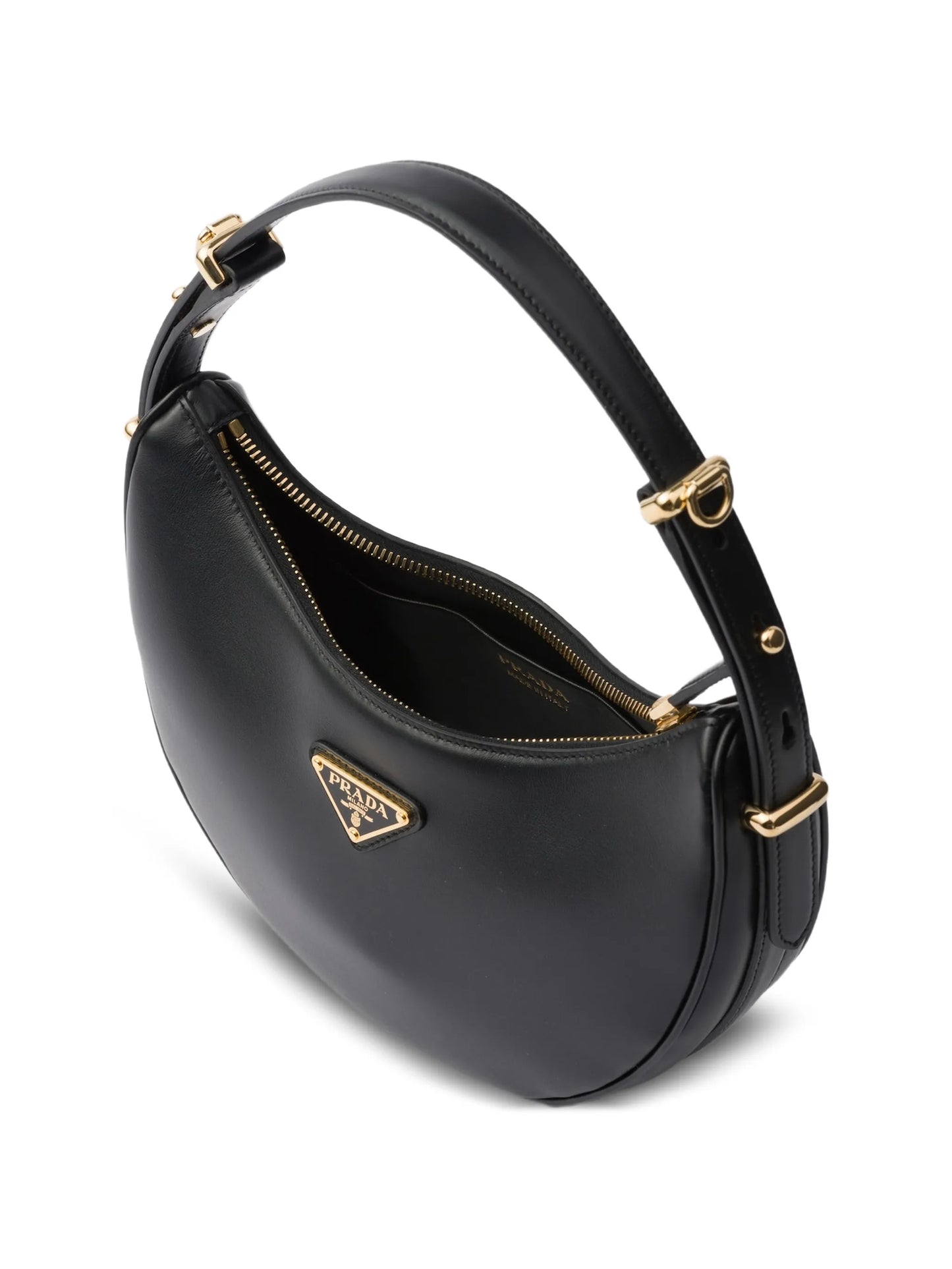 Arqué leather shoulder bag