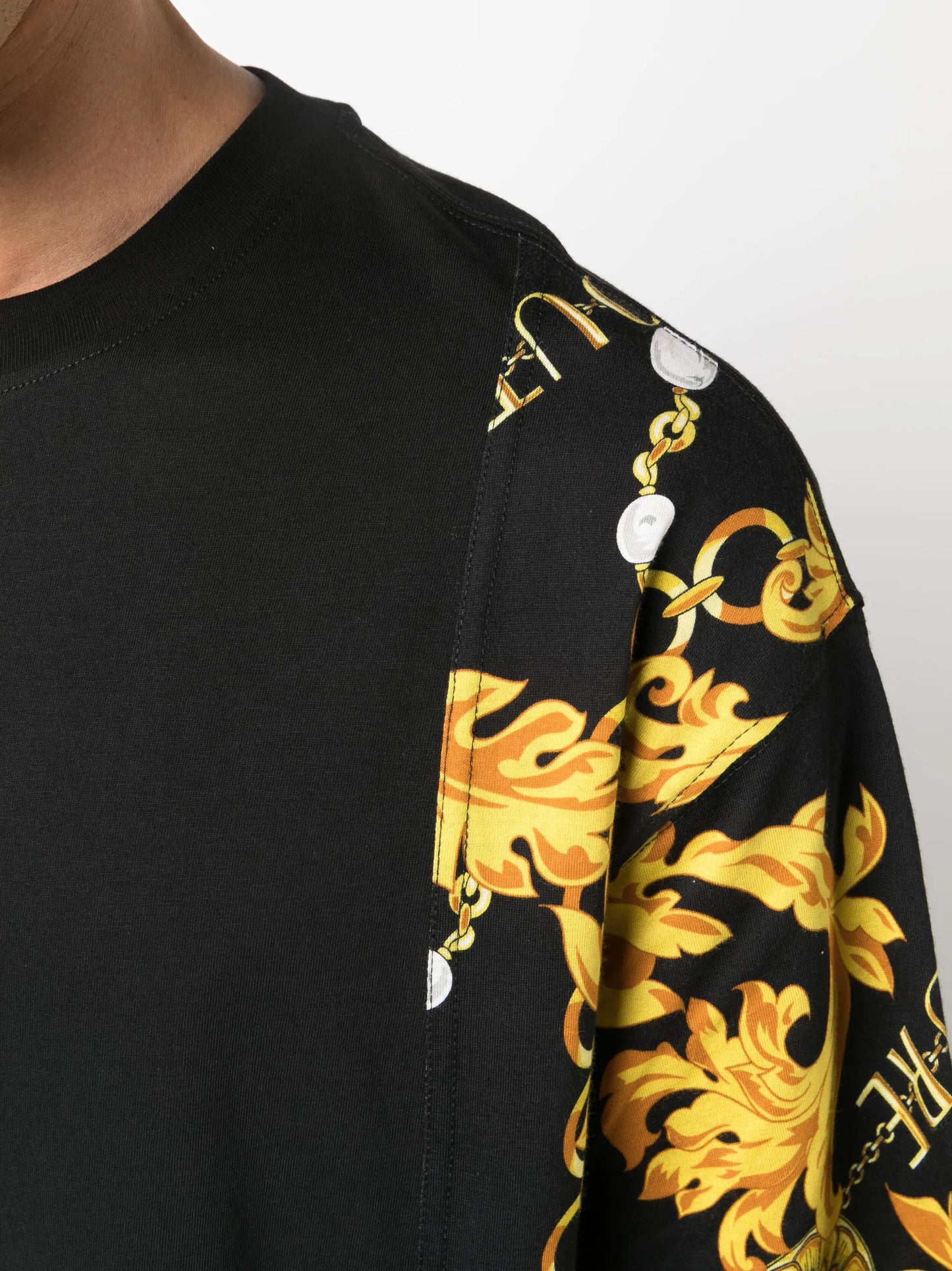 Barocco-print cotton T-shirt