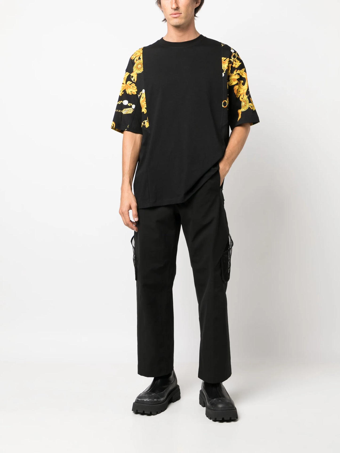Barocco-print cotton T-shirt